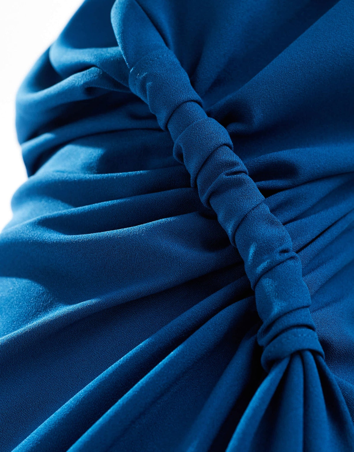 ASOS DESIGN slash neck knot detail mini dress in navy - ASOS Sample Sale