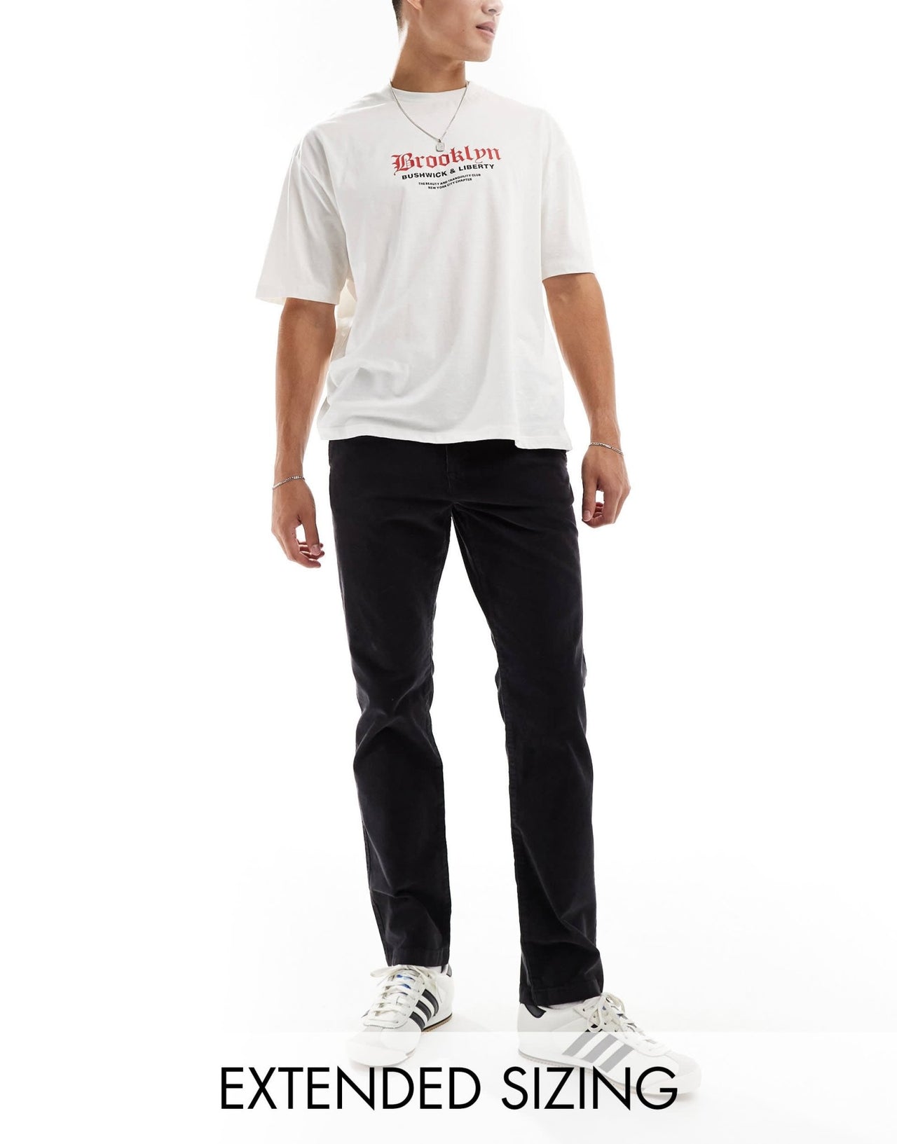 ASOS DESIGN slim fit cord trouser in navy - ASOS Sample Sale
