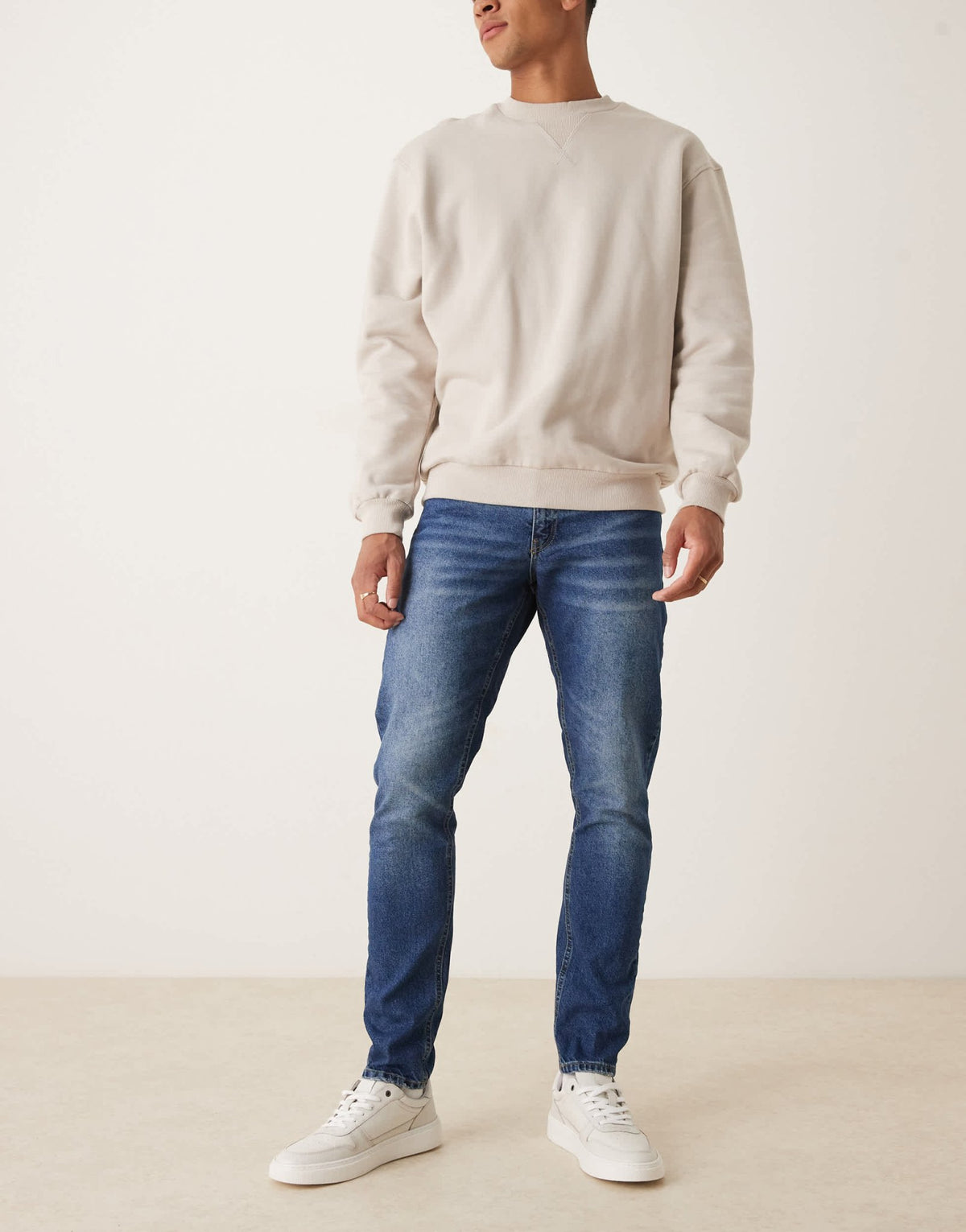 ASOS DESIGN slim fit jeans in dark wash blue - ASOS Sample Sale