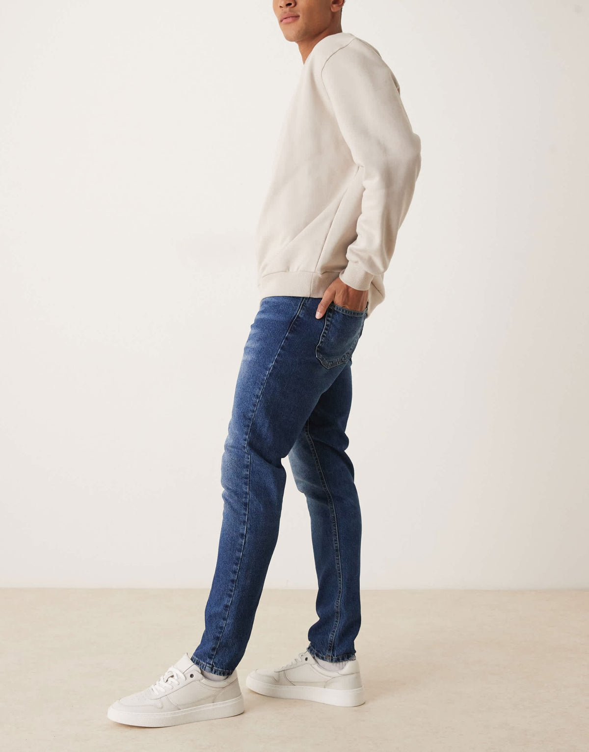 ASOS DESIGN slim fit jeans in dark wash blue - ASOS Sample Sale