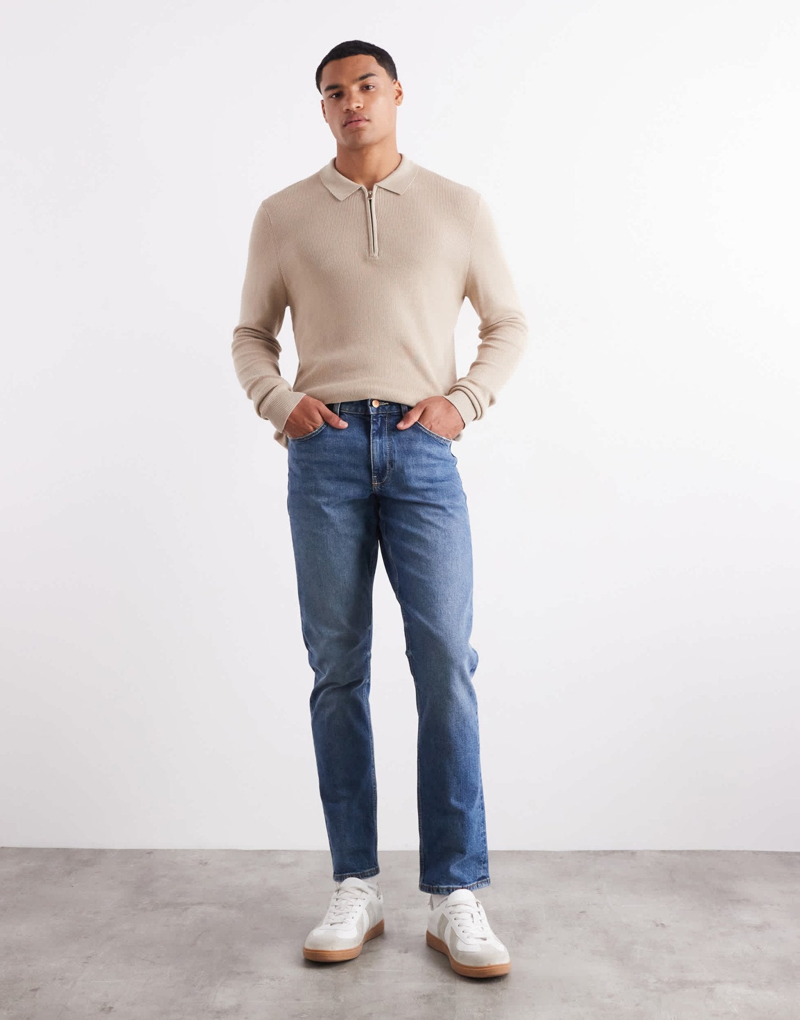 ASOS DESIGN slim jeans in mid wash blue - ASOS Sample Sale