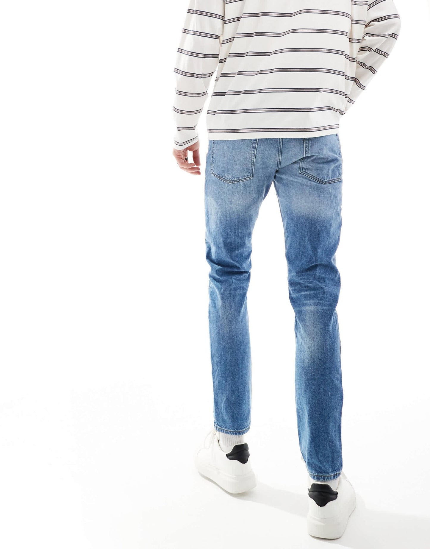 ASOS DESIGN slim jeans in mid wash blue - ASOS Sample Sale