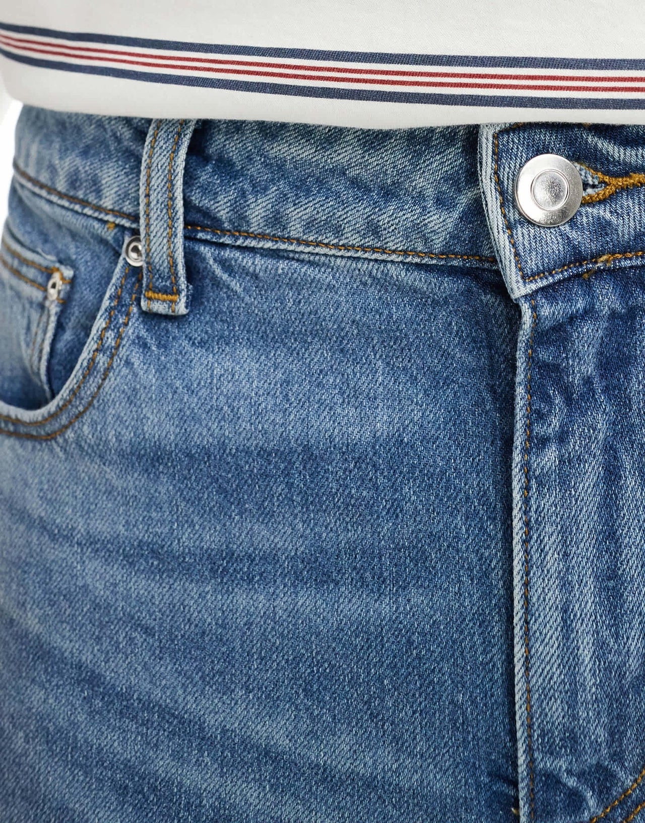 ASOS DESIGN slim jeans in mid wash blue - ASOS Sample Sale