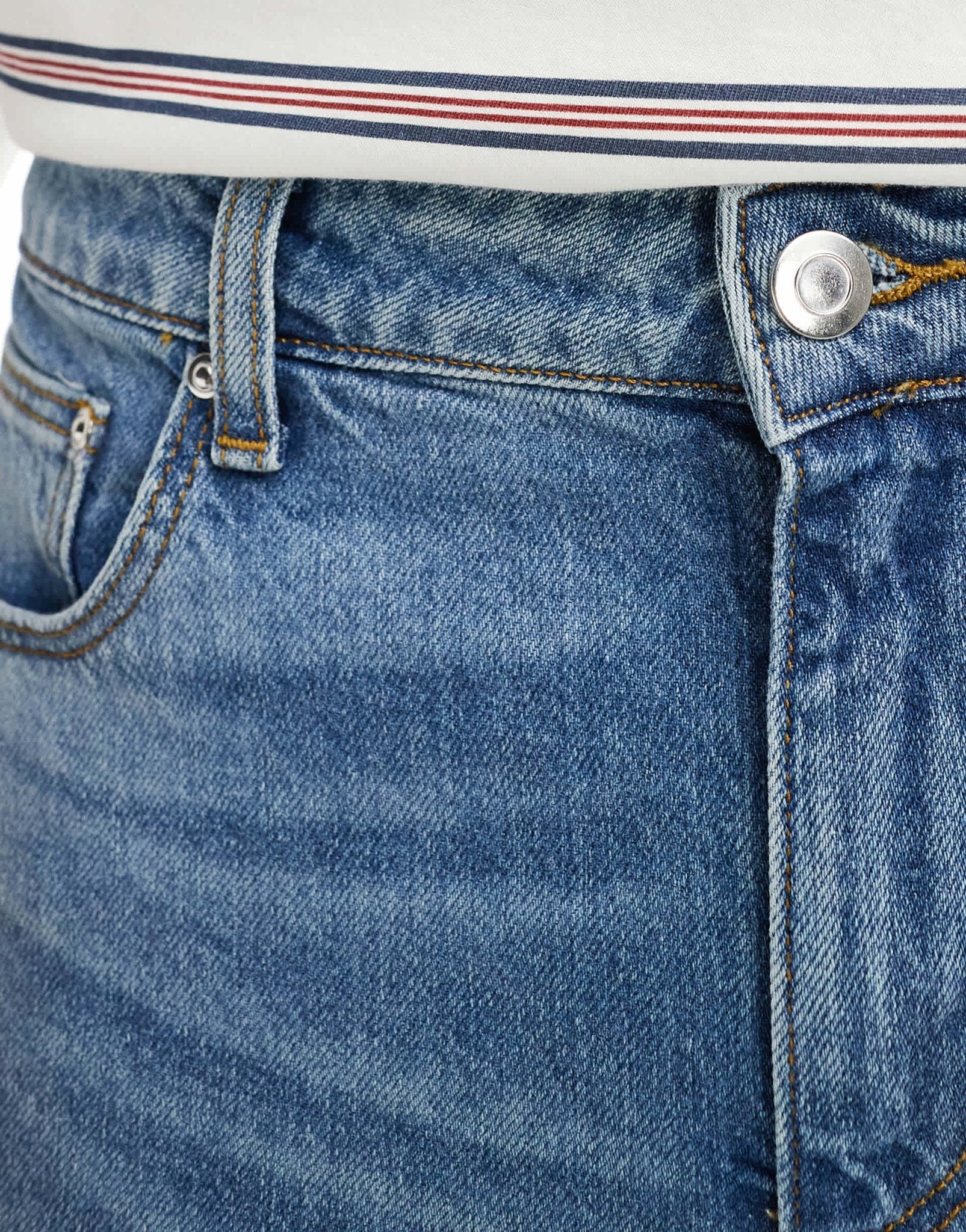 ASOS DESIGN slim jeans in mid wash blue - ASOS Sample Sale