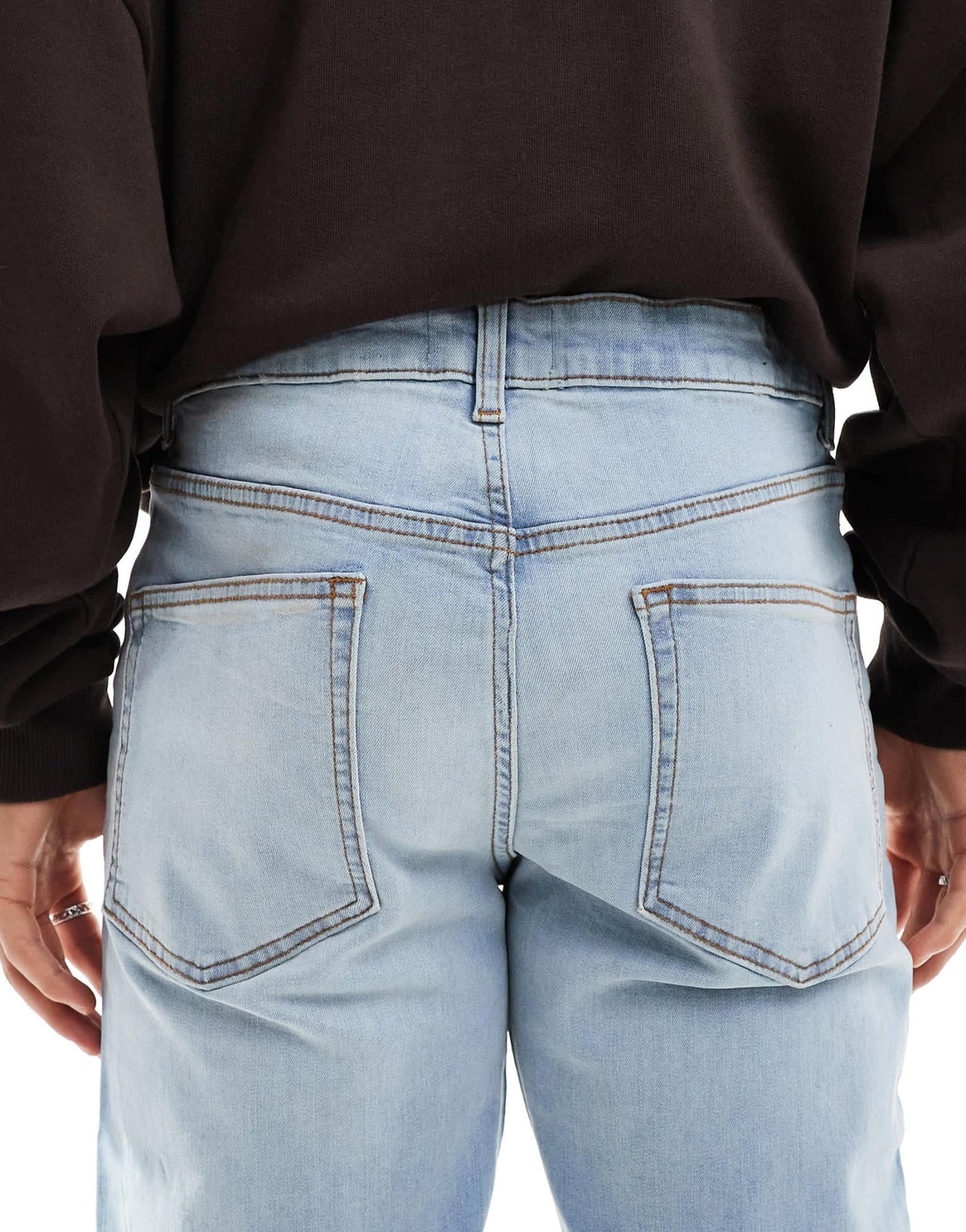 ASOS DESIGN slim jeans in mid wash blue - ASOS Sample Sale