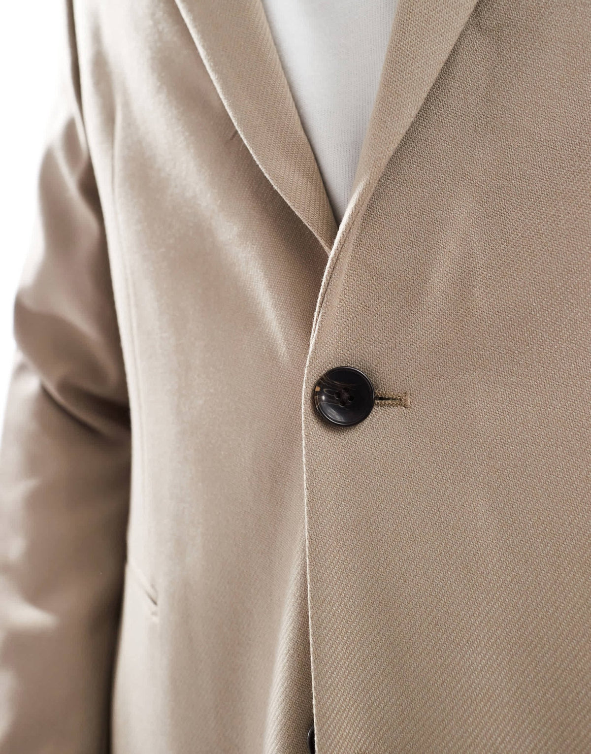 ASOS DESIGN slim suit jacket in brown twill - ASOS Sample Sale