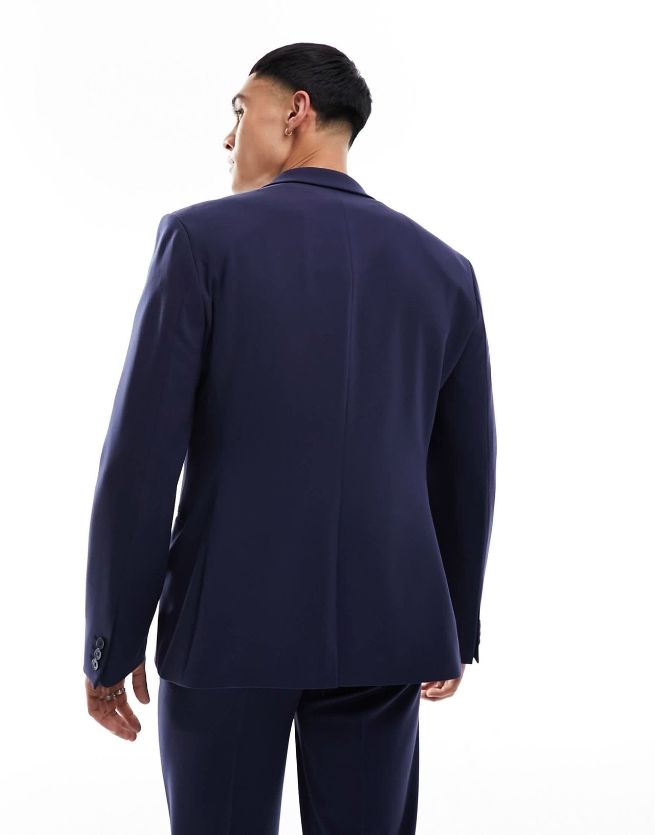 ASOS DESIGN slim suit jacket in navy - ASOS Sample Sale