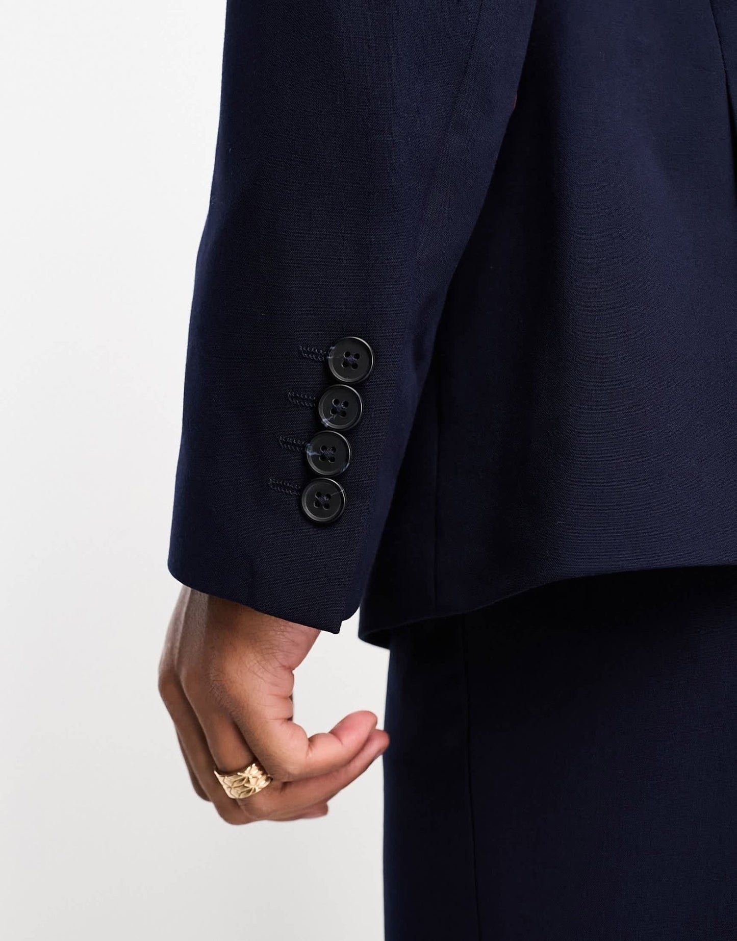ASOS DESIGN slim suit jacket in navy - ASOS Sample Sale