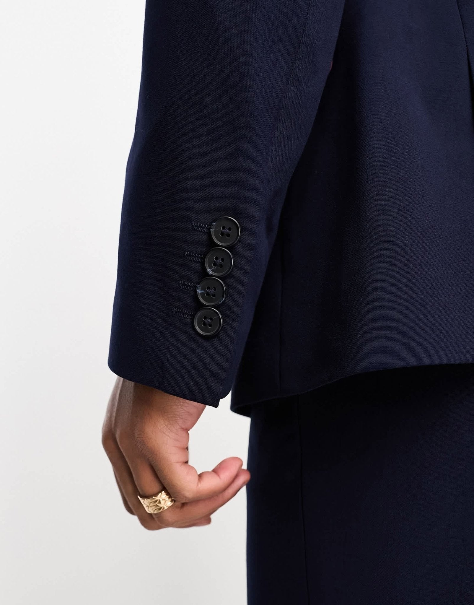 ASOS DESIGN slim suit jacket in navy - ASOS Sample Sale