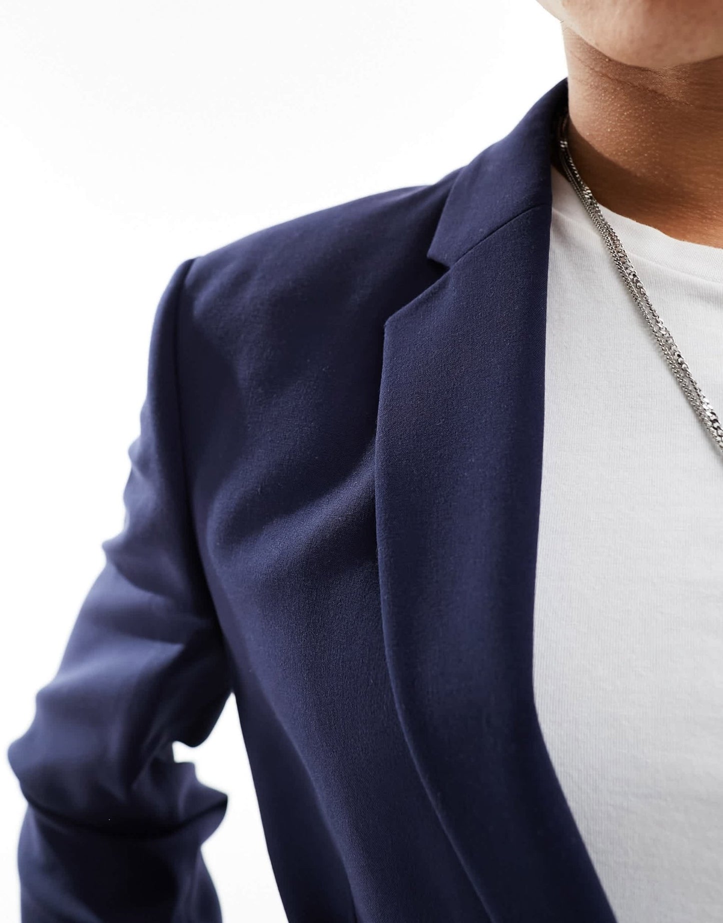 ASOS DESIGN slim suit jacket in navy - ASOS Sample Sale