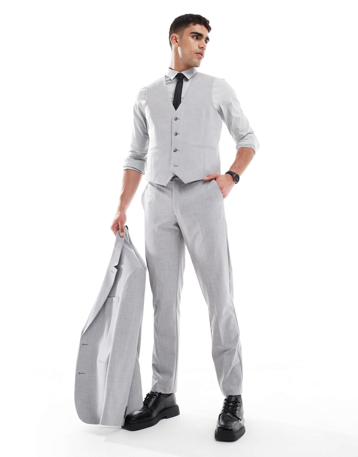 ASOS DESIGN slim suit trousers in grey - ASOS Sample Sale