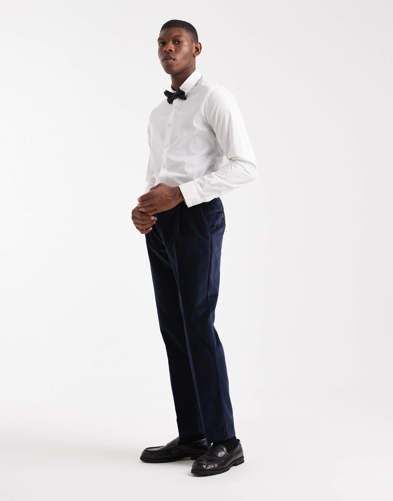 ASOS DESIGN slim suit trousers in navy lightweight velvet - NAVY - ASOS Sample Sale