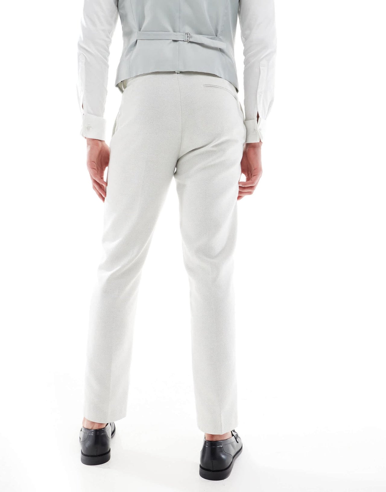 ASOS DESIGN slim suit trousers wool blend in light grey - ASOS Sample Sale