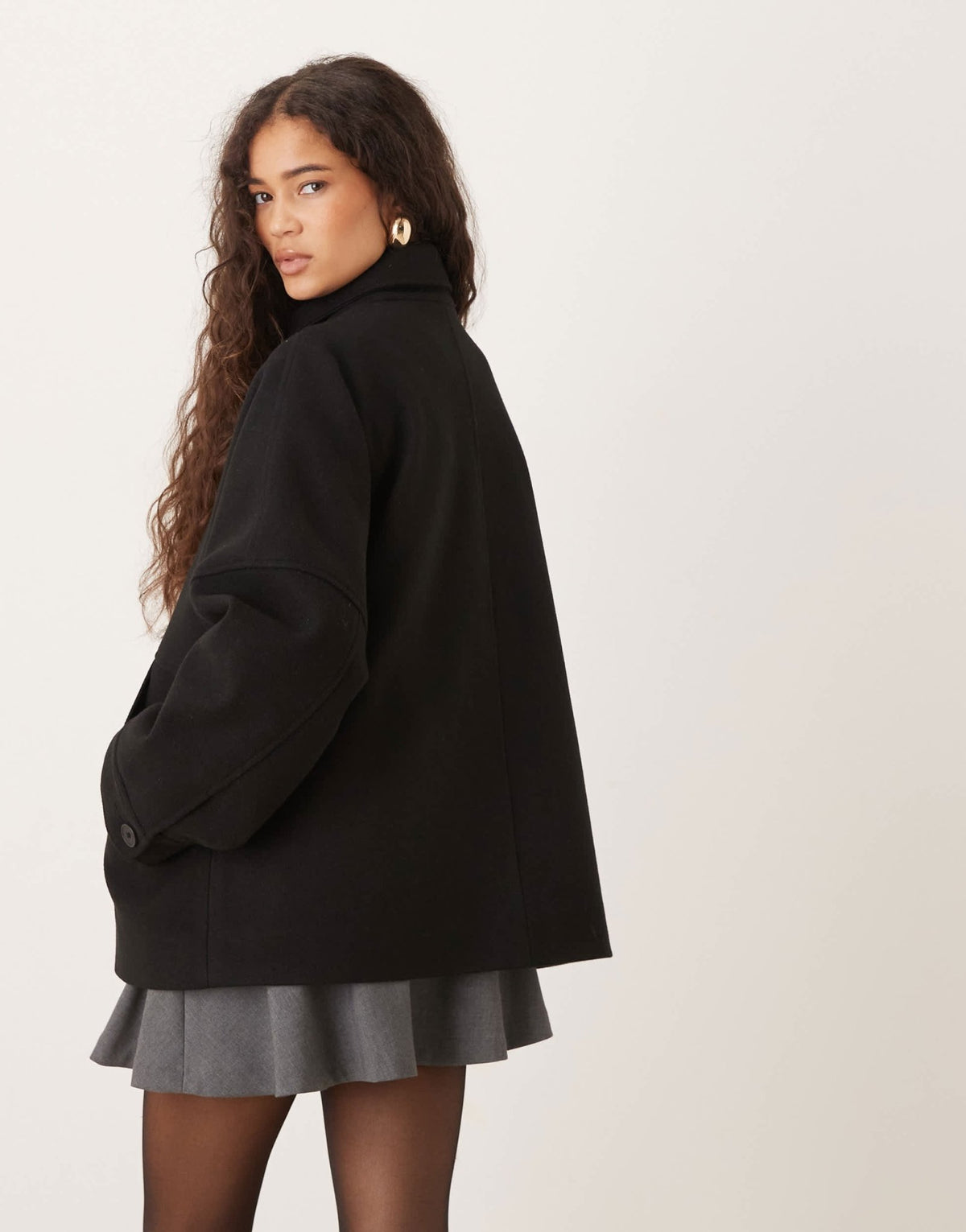 ASOS DESIGN slouchy formal harrington jacket in black - ASOS Sample Sale