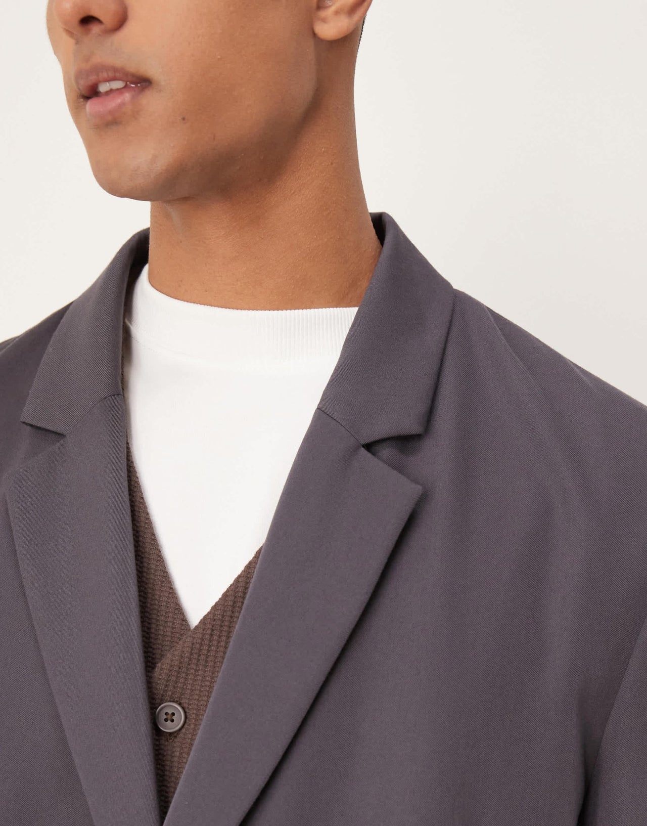 ASOS DESIGN slouchy oversized blazer in charcoal - ASOS Sample Sale