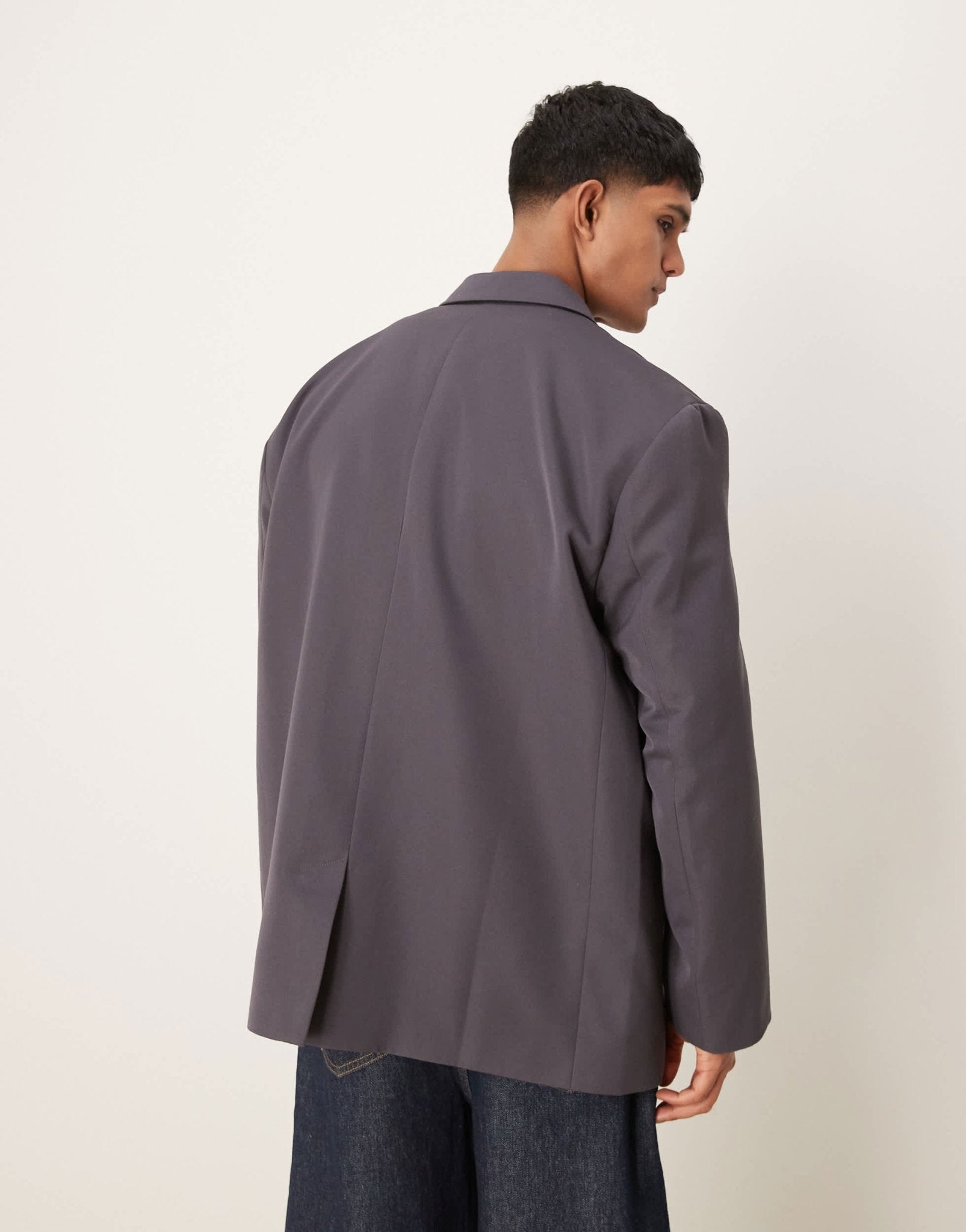 ASOS DESIGN slouchy oversized blazer in charcoal - ASOS Sample Sale