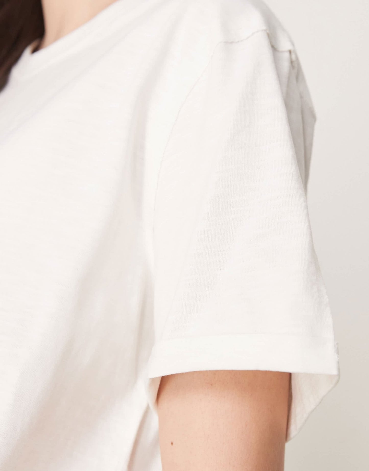 ASOS DESIGN slouchy raw edge regular fit washed t-shirt in cream - ASOS Sample Sale