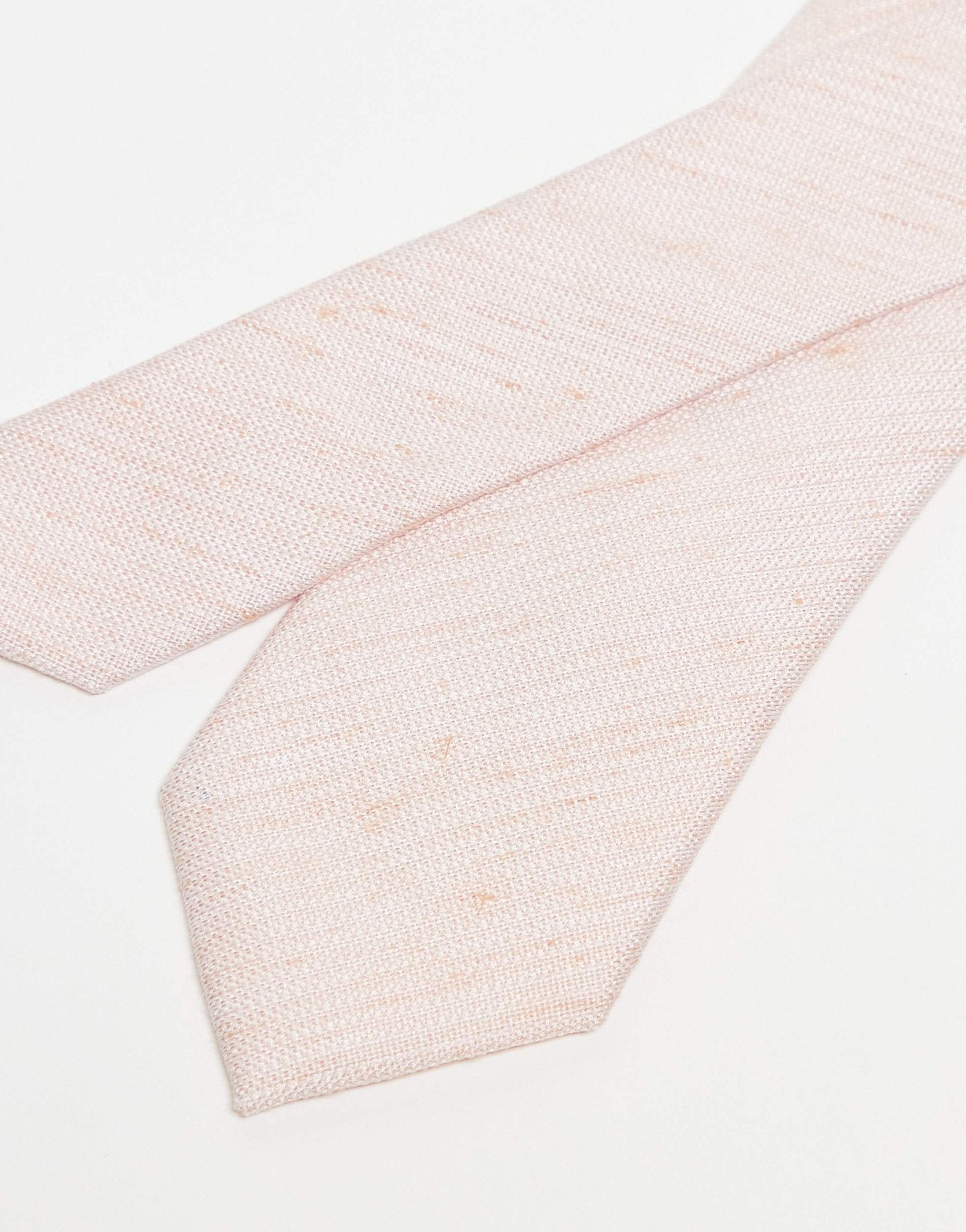 ASOS DESIGN slub textured tie in pink - ASOS Sample Sale