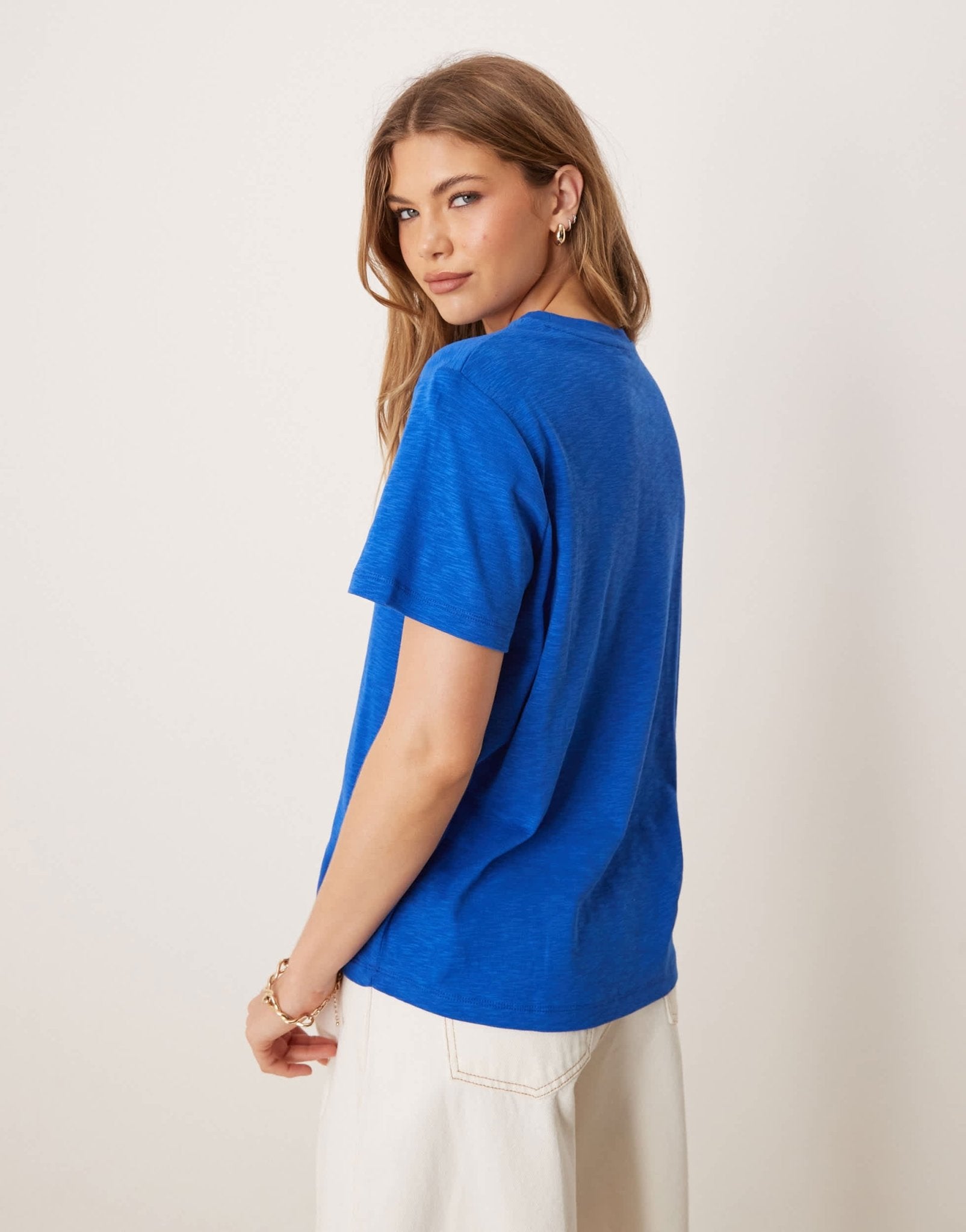 ASOS DESIGN slubby regular fit t-shirt in navy - ASOS Sample Sale