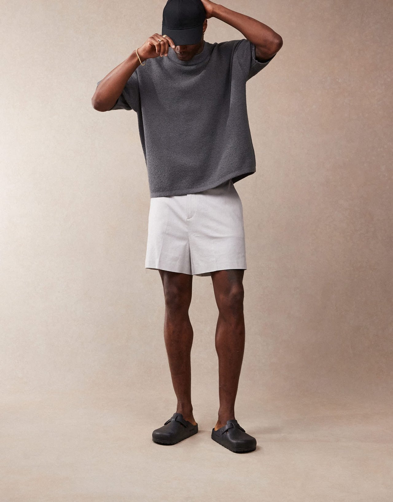 ASOS DESIGN smart bermuda crop linen blend shorts in light grey - ASOS Sample Sale