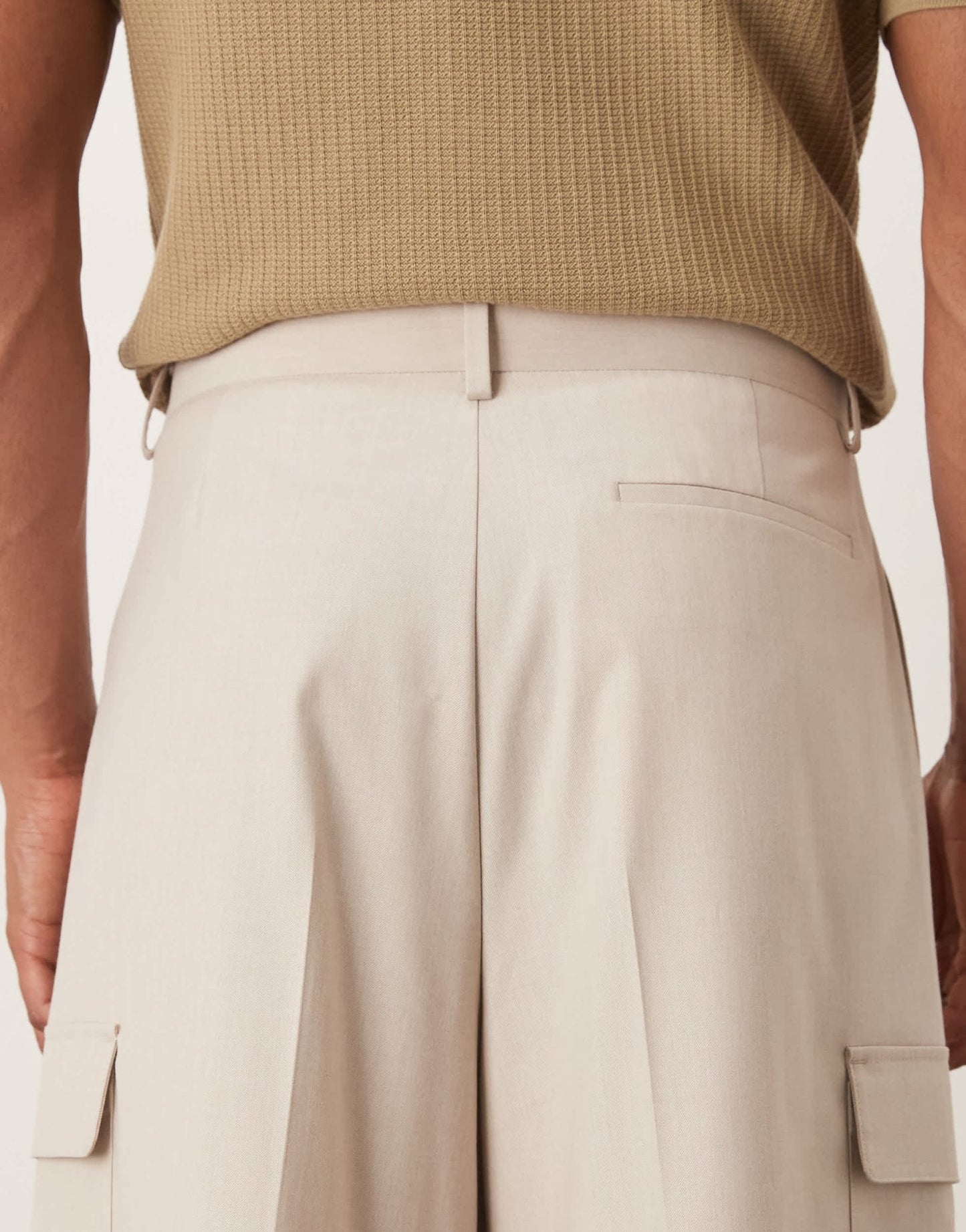 ASOS DESIGN smart cargo shorts in neutral - ASOS Sample Sale