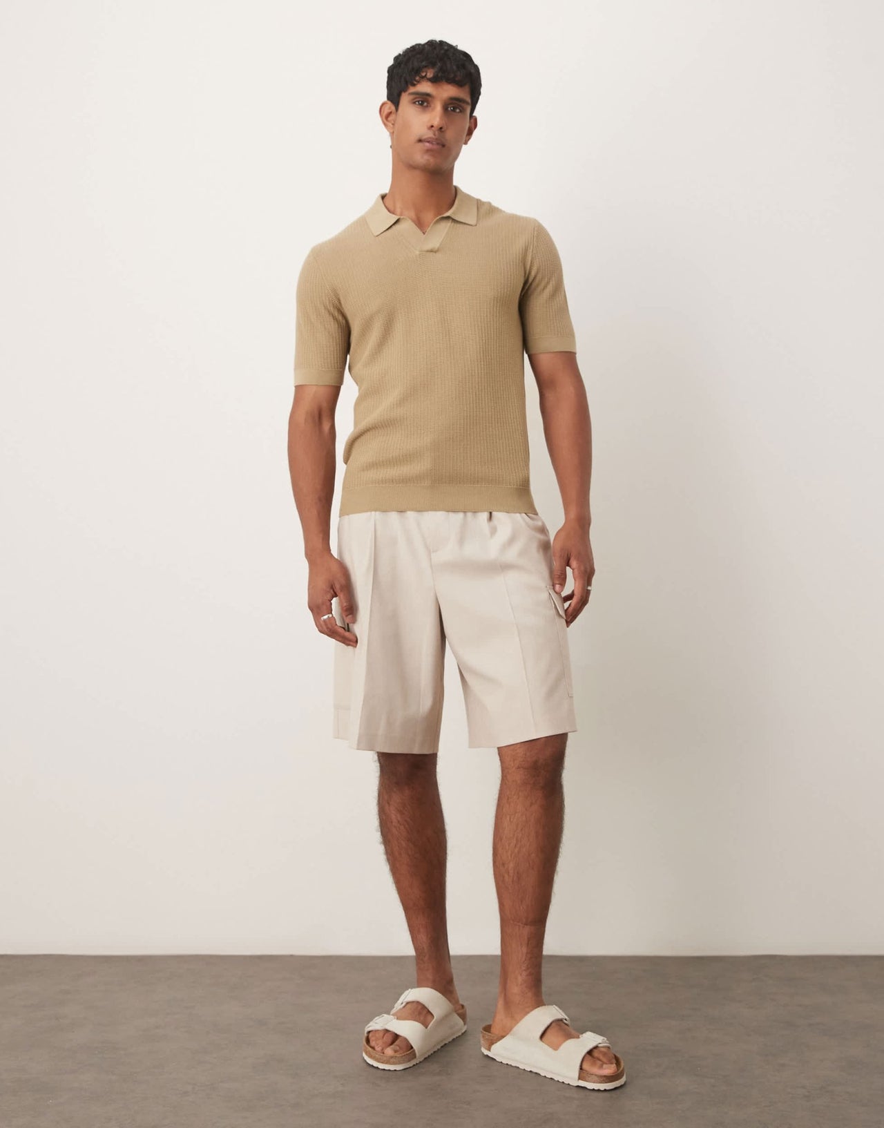 ASOS DESIGN smart cargo shorts in neutral - ASOS Sample Sale