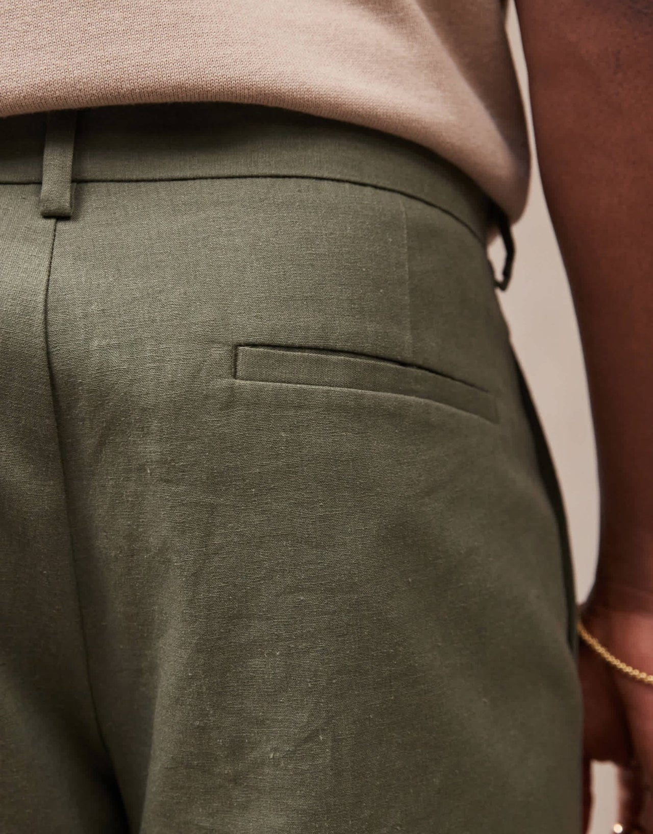 ASOS DESIGN smart straight linen blend shorts in green - ASOS Sample Sale