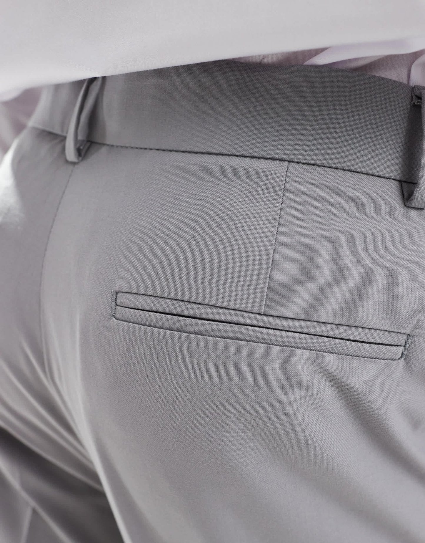 ASOS DESIGN smart tapered fit trousers in light grey - ASOS Sample Sale
