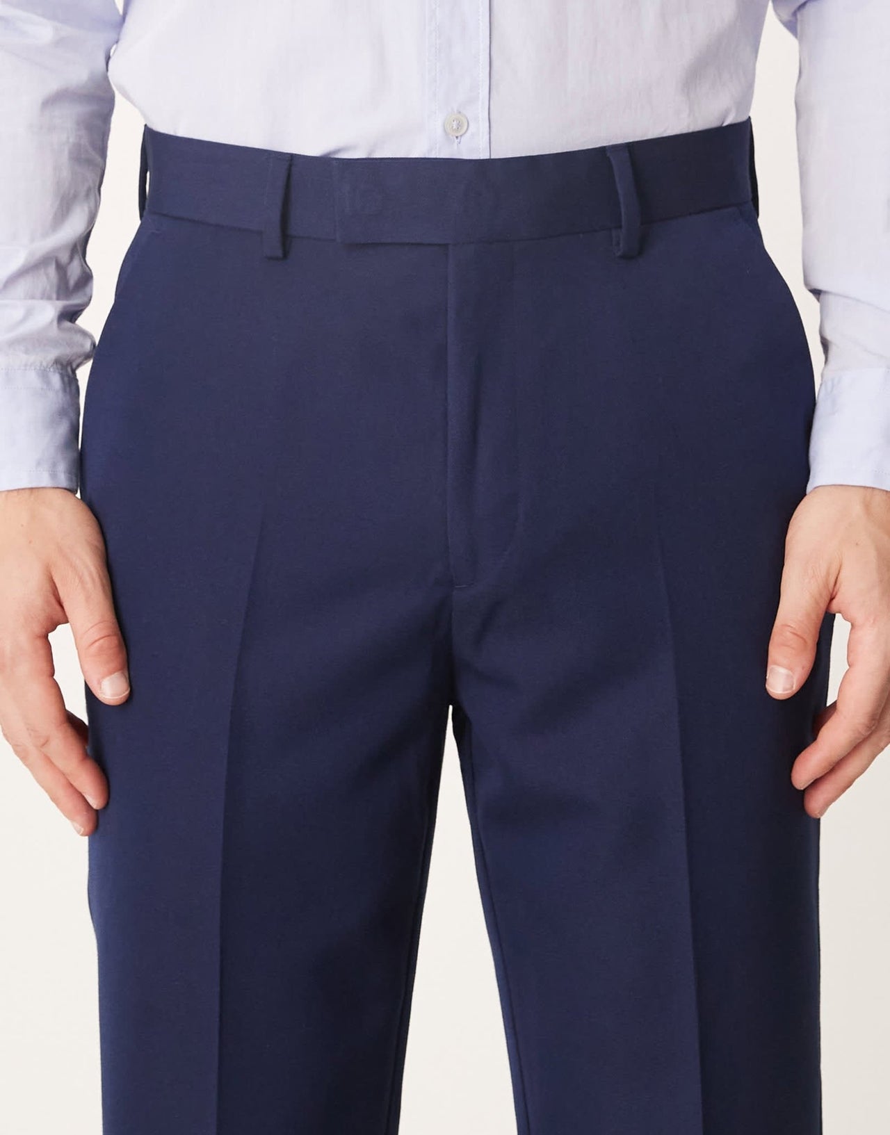 ASOS DESIGN smart tapered fit trousers in navy - ASOS Sample Sale