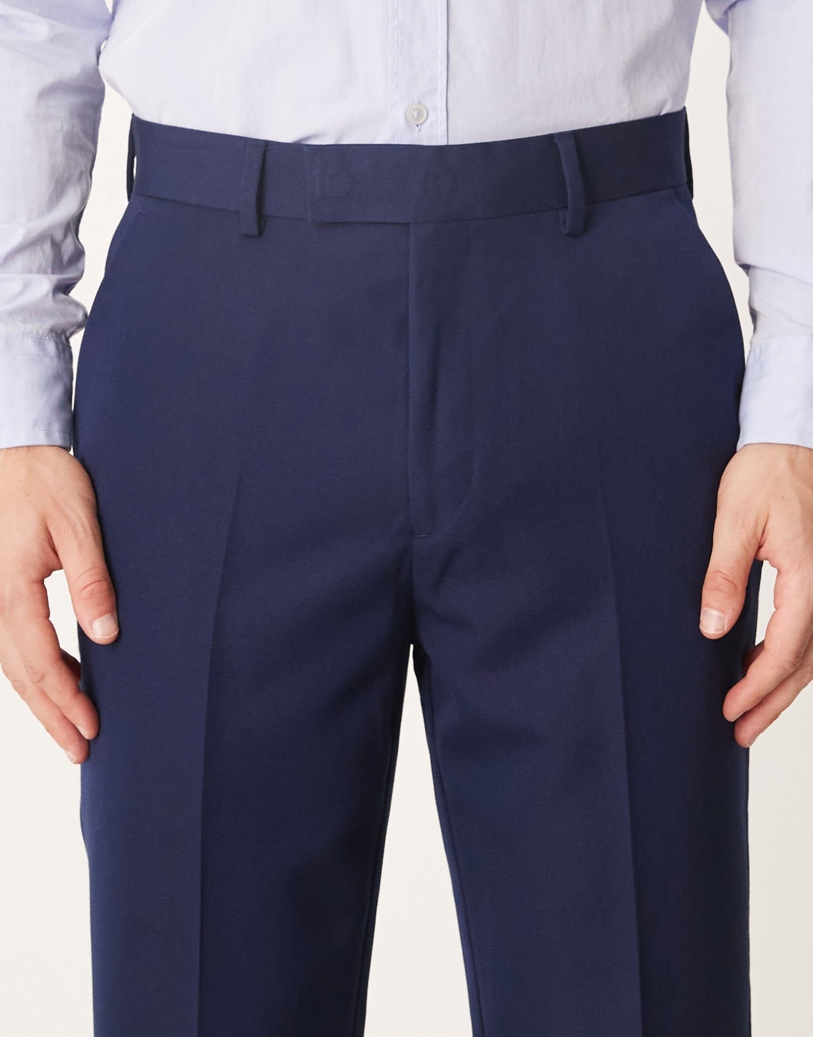 ASOS DESIGN smart tapered fit trousers in navy - ASOS Sample Sale
