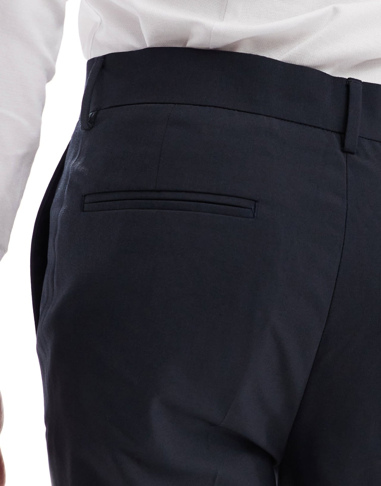 ASOS DESIGN smart tapered fit trousers with front pleat in charcoal - ASOS Sample Sale