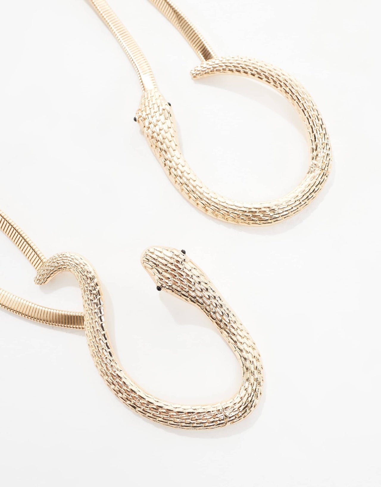 ASOS DESIGN snake stretch chain waist and hip belt in gold - ASOS Sample Sale