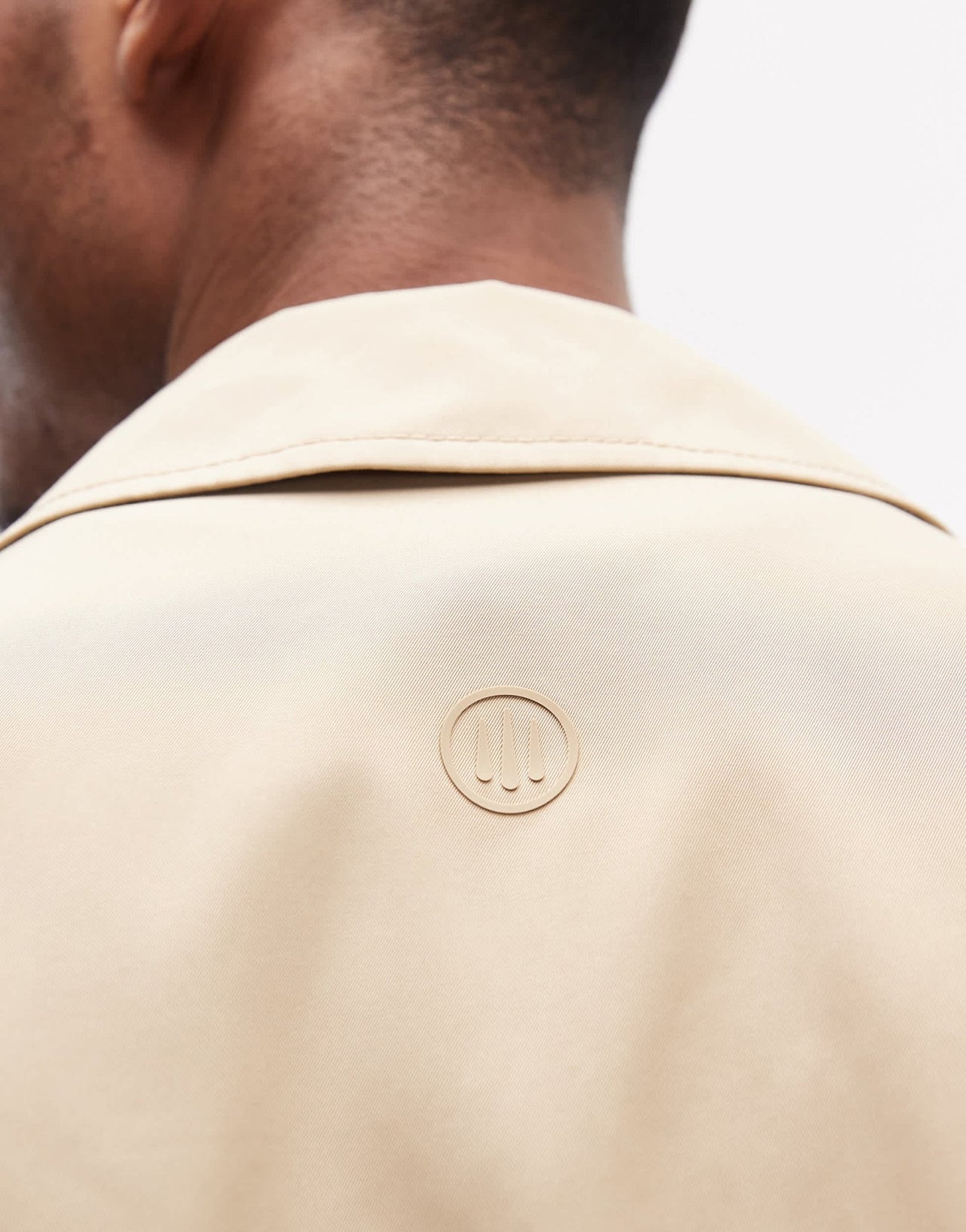 ASOS DESIGN stormMAX water resistant harrington jacket in stone - ASOS Sample Sale