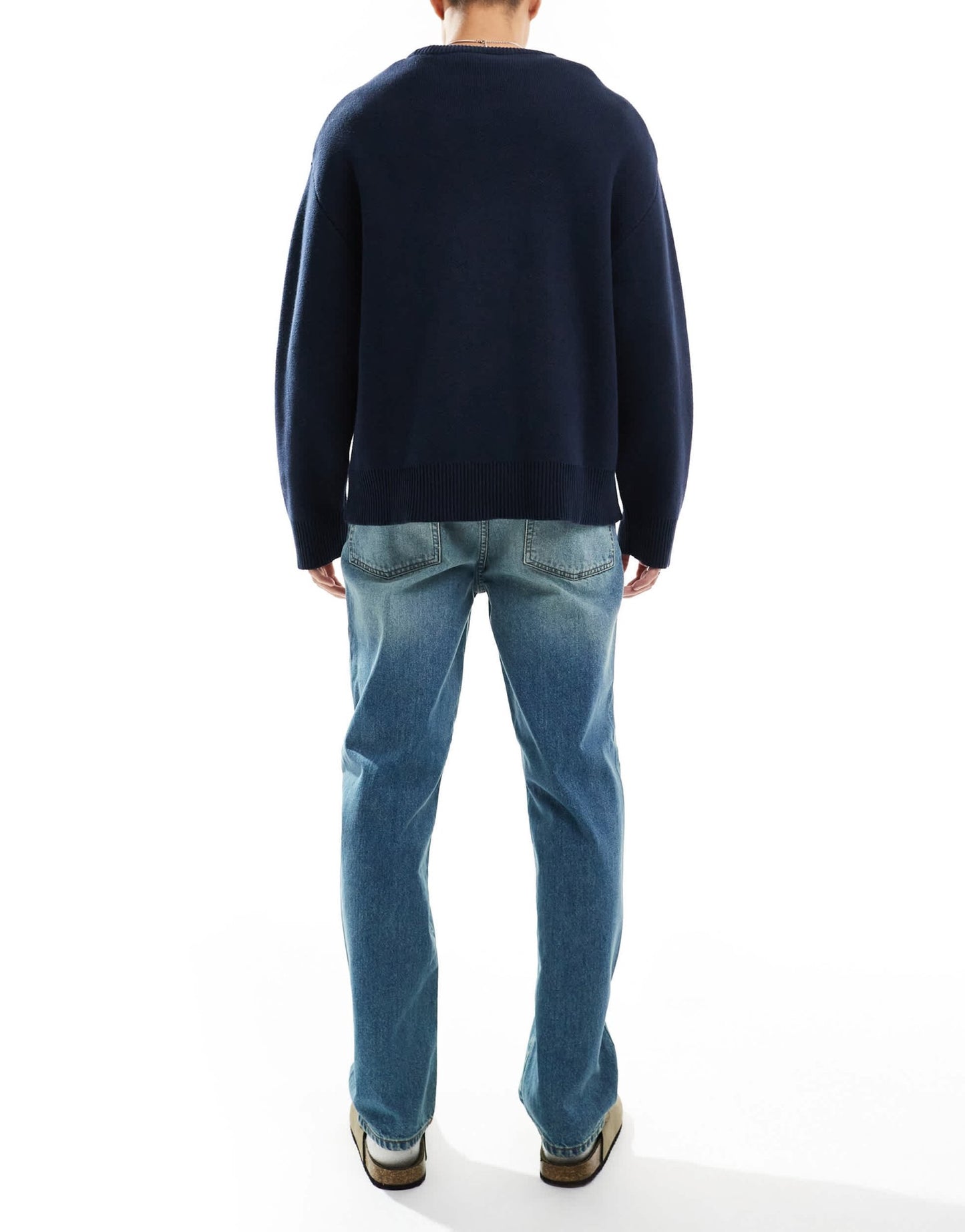 ASOS DESIGN straight leg jeans in tinted vintage light wash blue - ASOS Sample Sale