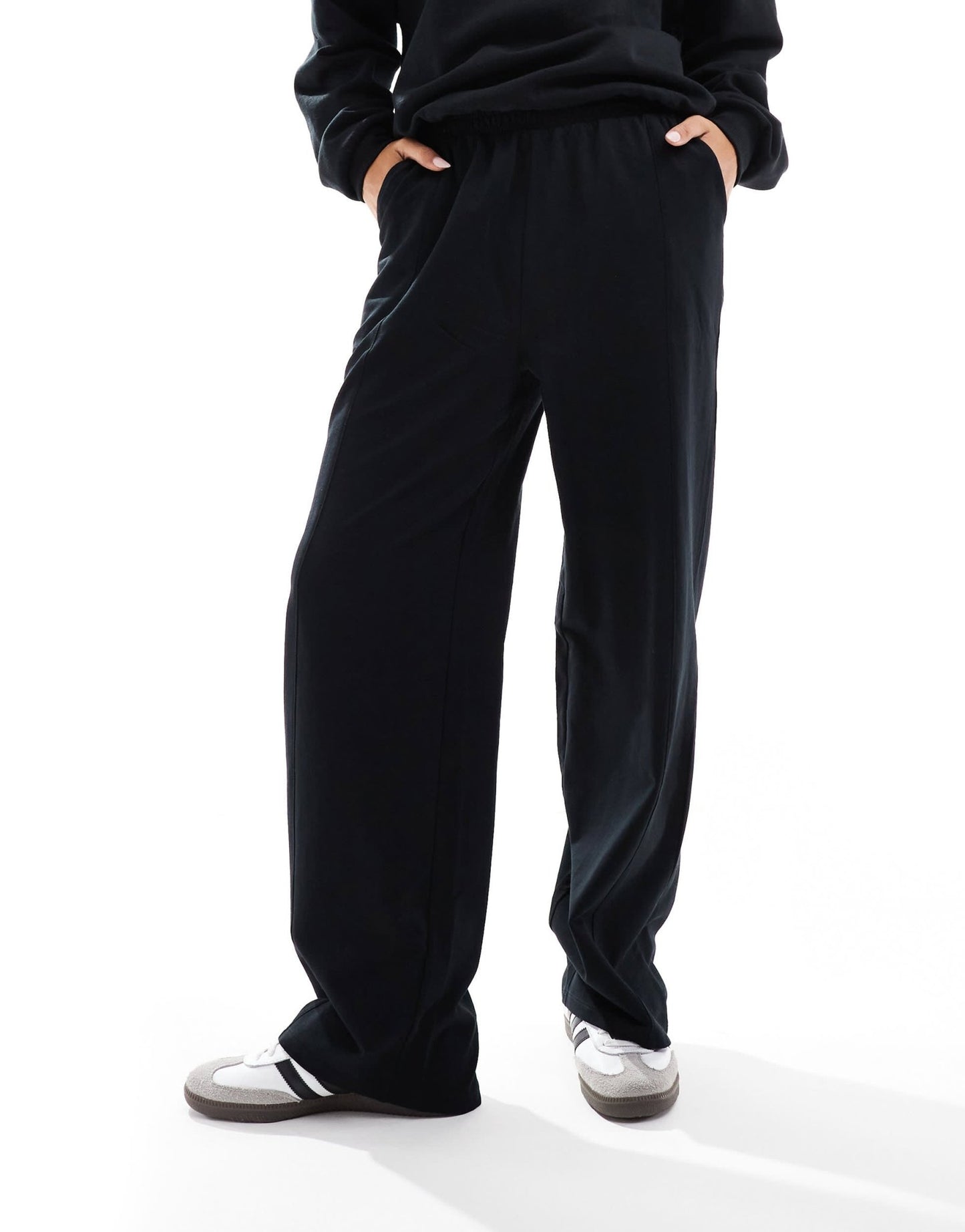 ASOS DESIGN straight leg jogger in black - ASOS Sample Sale