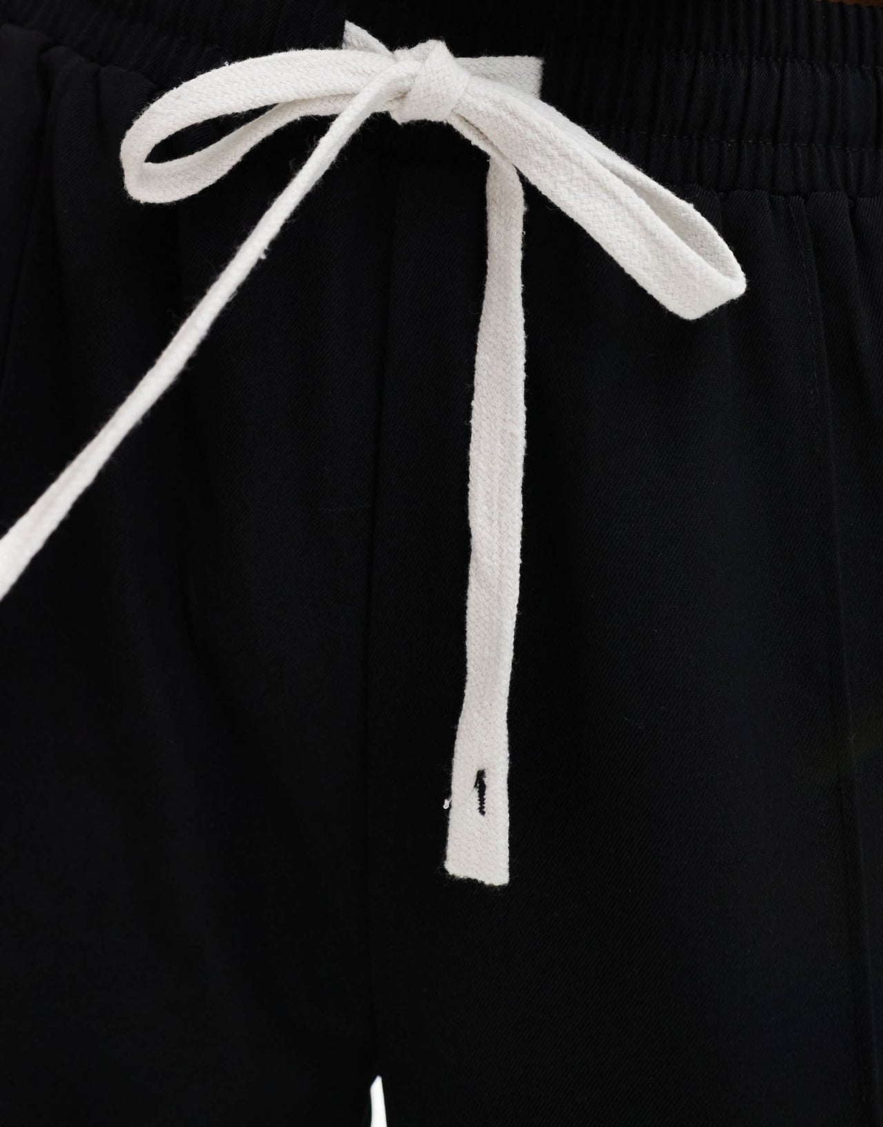 ASOS DESIGN straight leg pull on trouser with contrast tie detail - ASOS Sample Sale