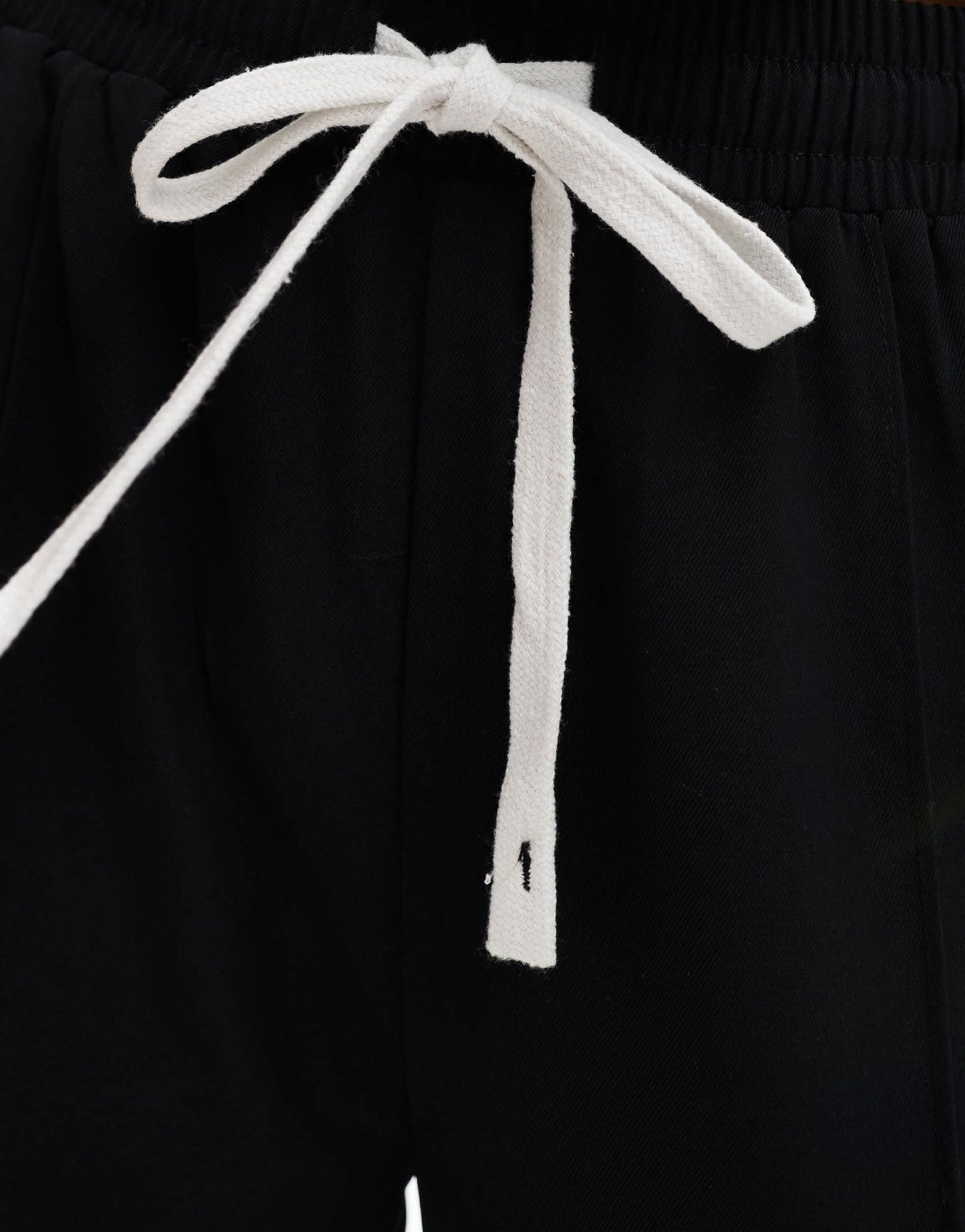 ASOS DESIGN straight leg pull on trouser with contrast tie detail - ASOS Sample Sale