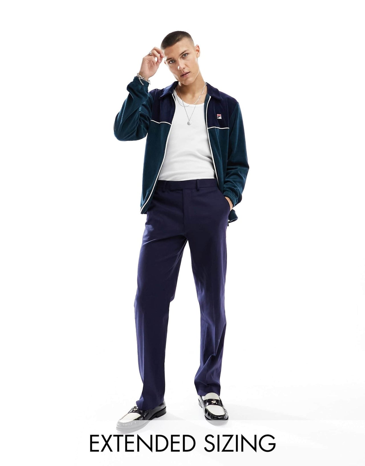ASOS DESIGN straight linen mix suit trousers in navy - ASOS Sample Sale