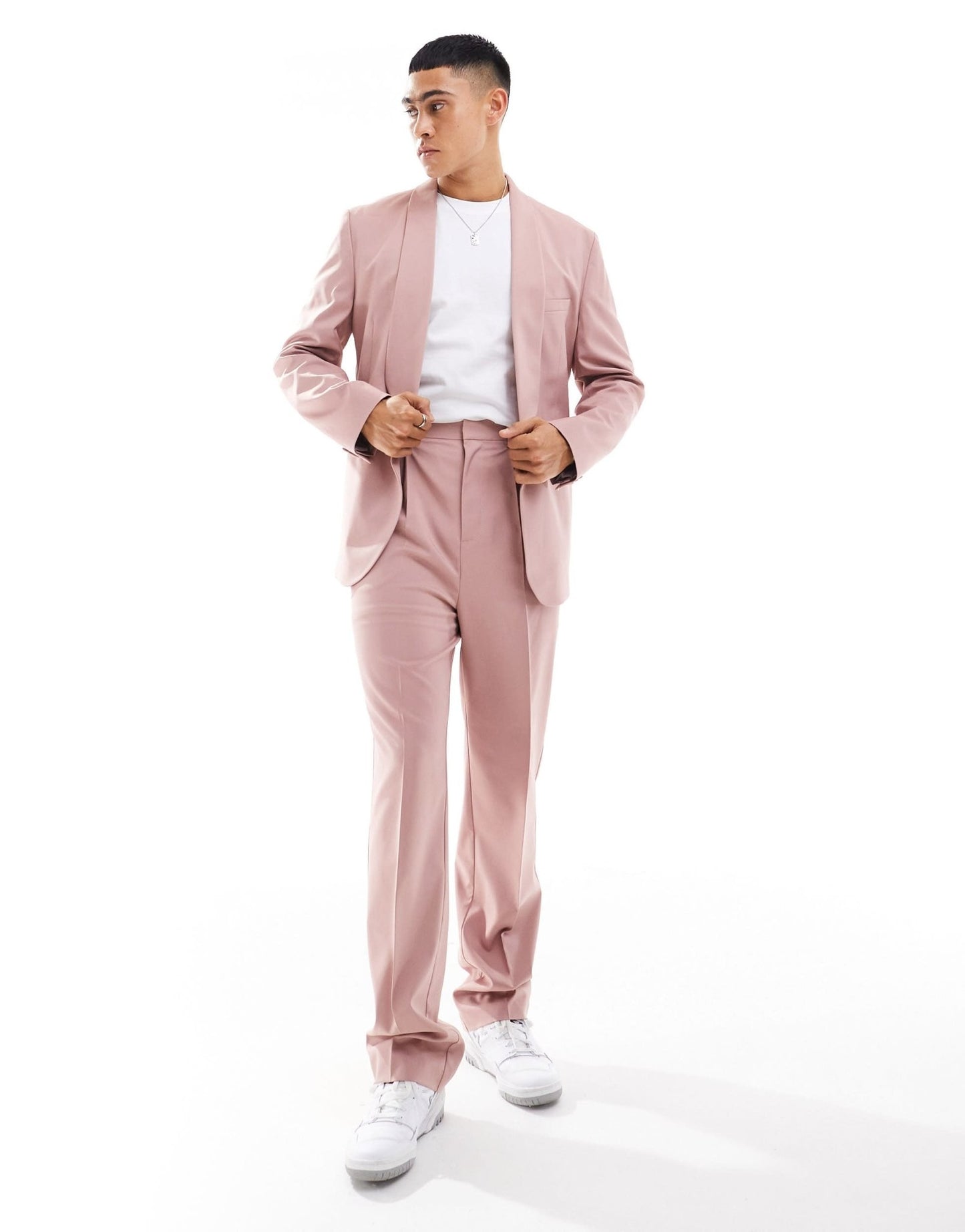 ASOS DESIGN straight suit trouser in pink - ASOS Sample Sale