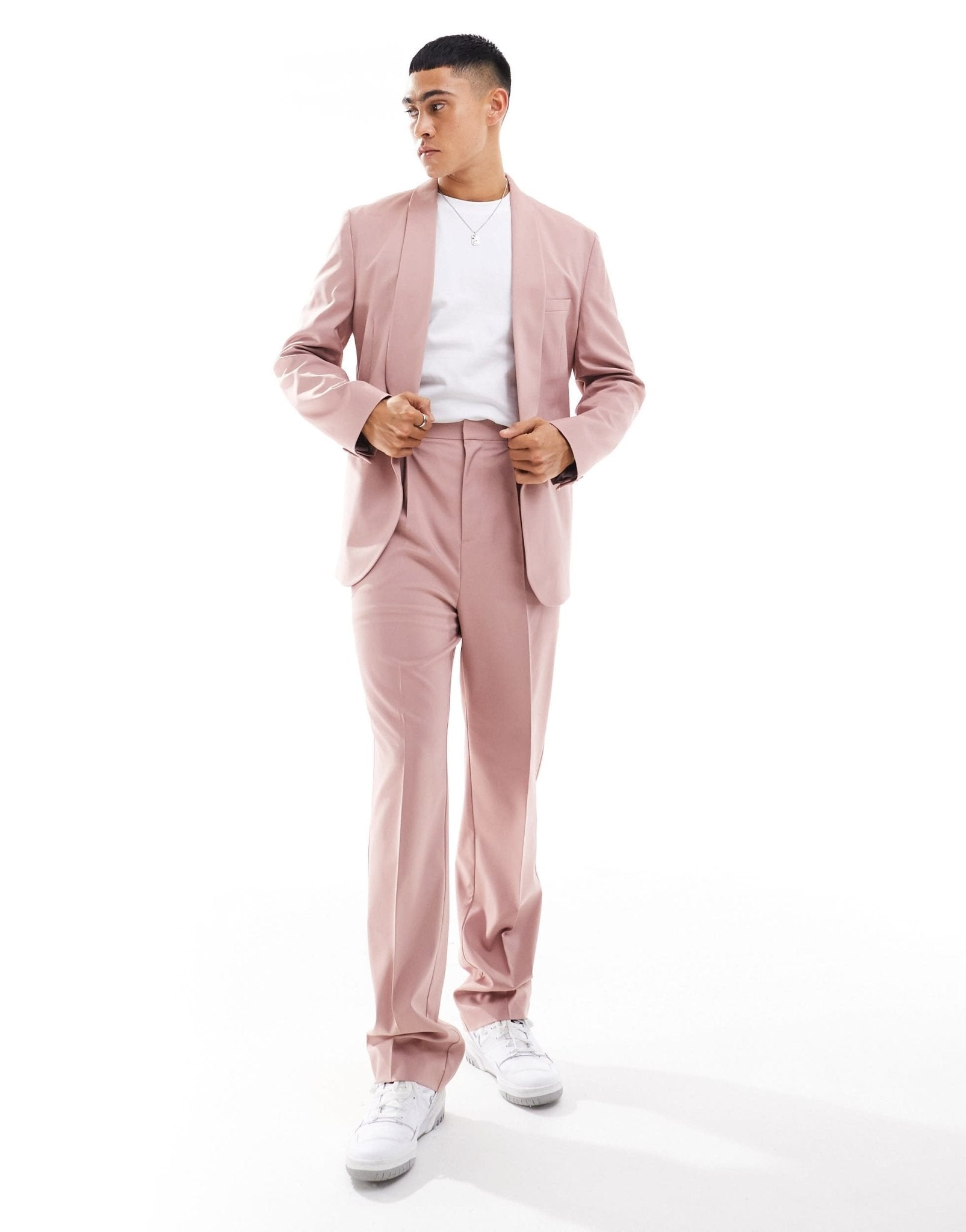 ASOS DESIGN straight suit trouser in pink - ASOS Sample Sale