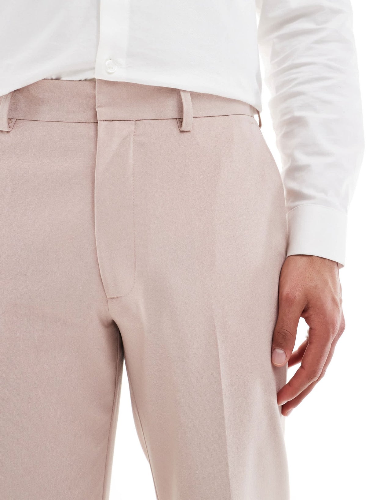 ASOS DESIGN straight suit trousers in light pink - ASOS Sample Sale