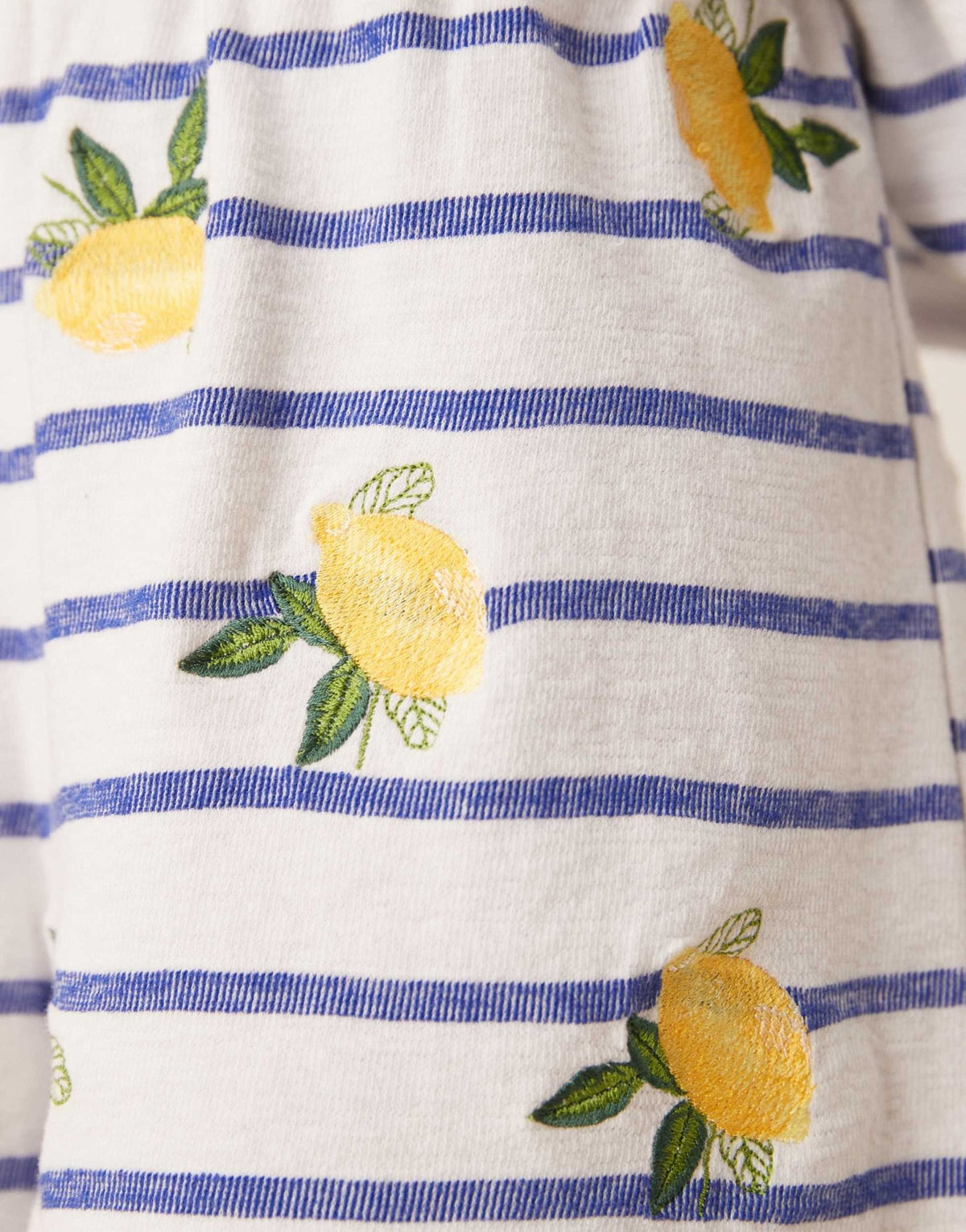 ASOS DESIGN stripe shorts with lemon embroidery - ASOS Sample Sale
