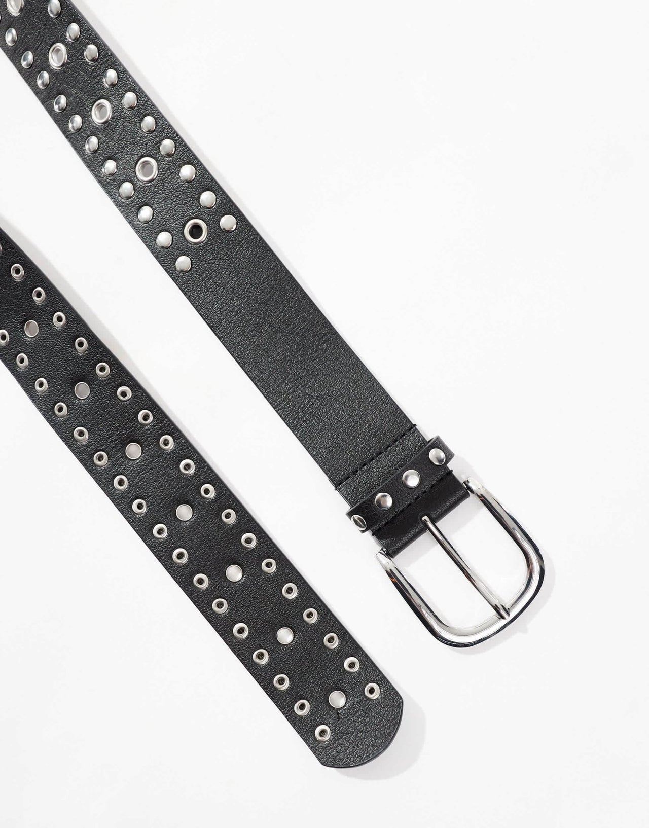 ASOS DESIGN studded waist and hip jeans belt in black - ASOS Sample Sale