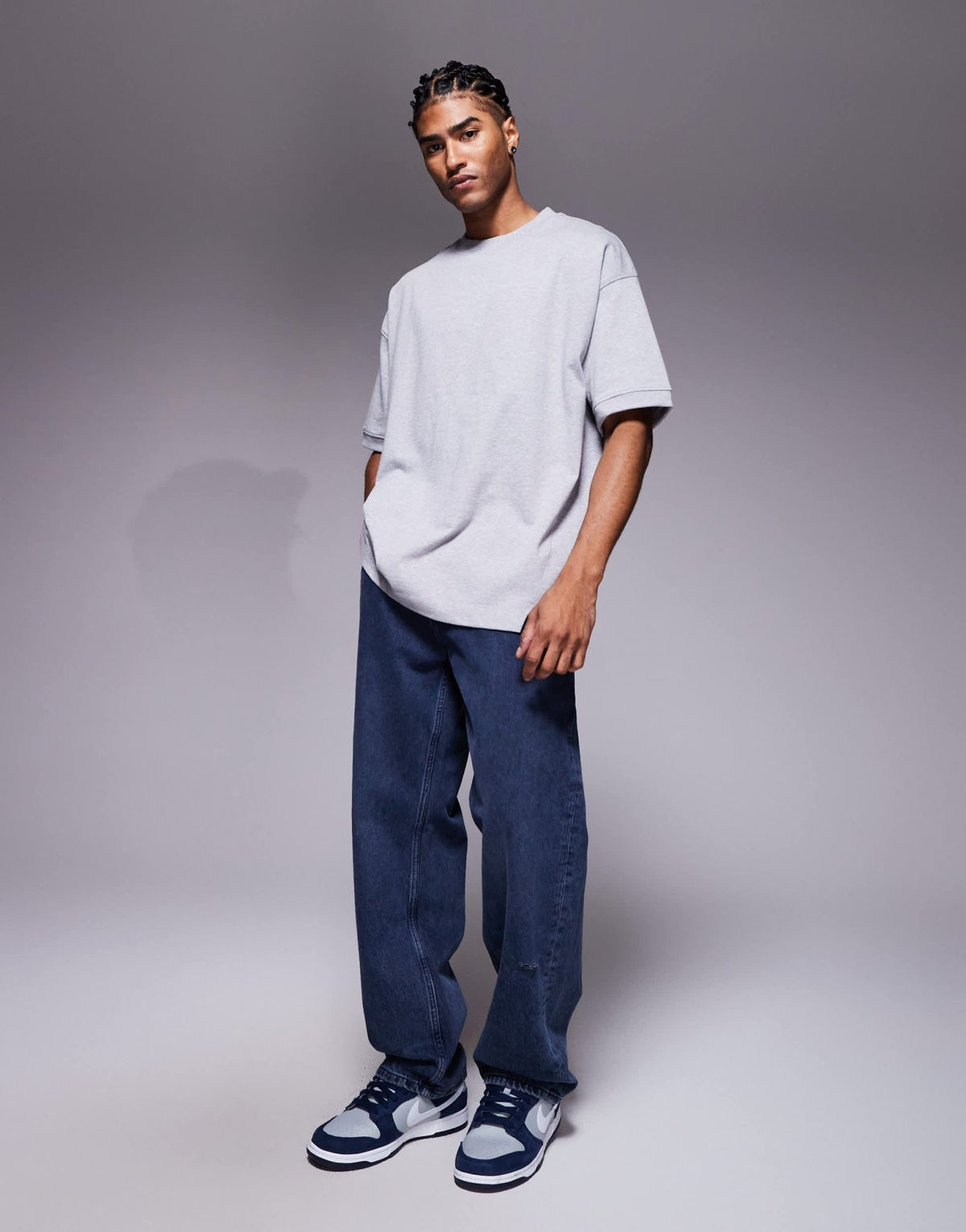 ASOS DESIGN super heavyweight oversized t-shirt in grey marl - ASOS Sample Sale