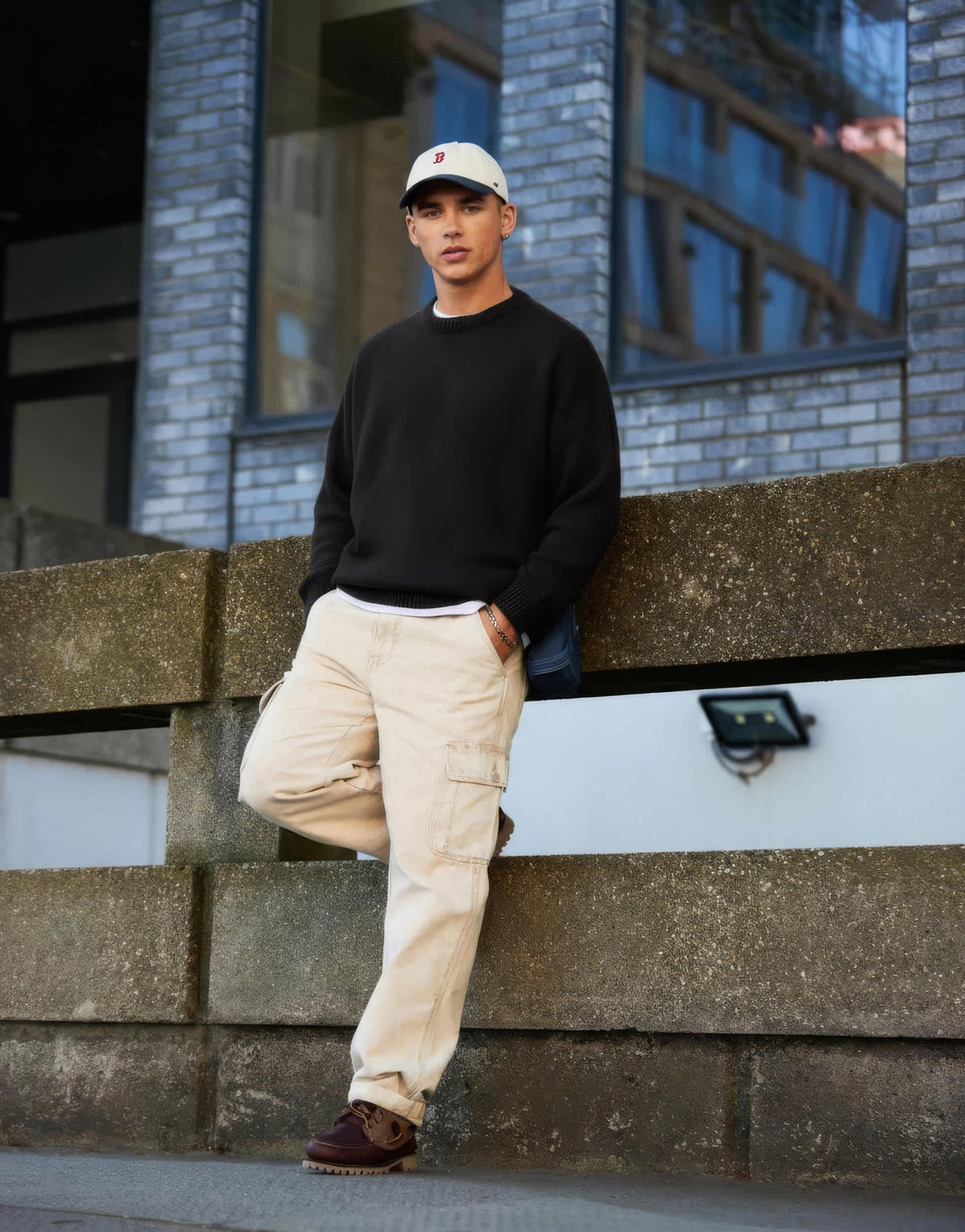 ASOS DESIGN super oversized boxy fit knitted crew neck jumper in black - ASOS Sample Sale