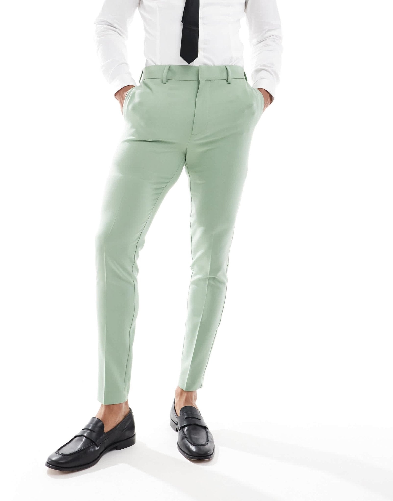 ASOS DESIGN super skinny suit trousers in sage - ASOS Sample Sale