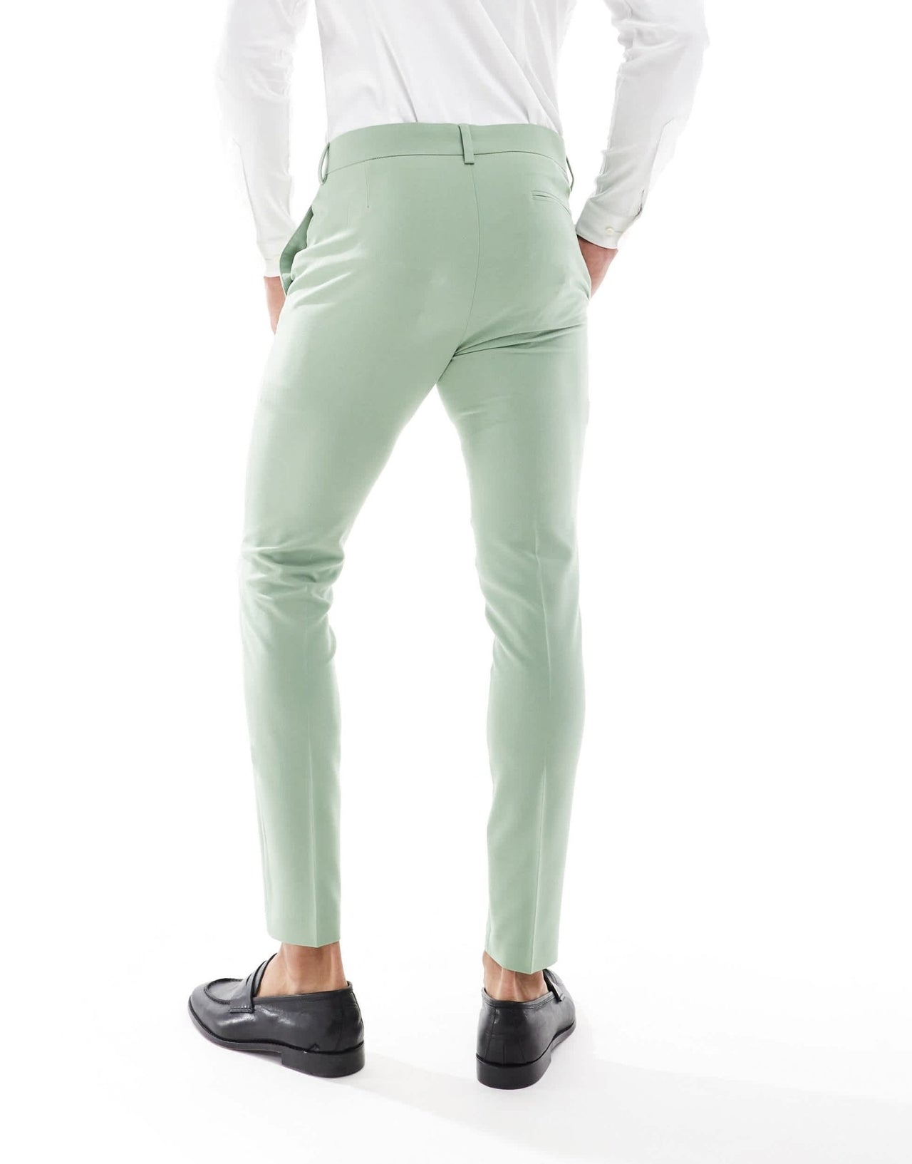 ASOS DESIGN super skinny suit trousers in sage - ASOS Sample Sale