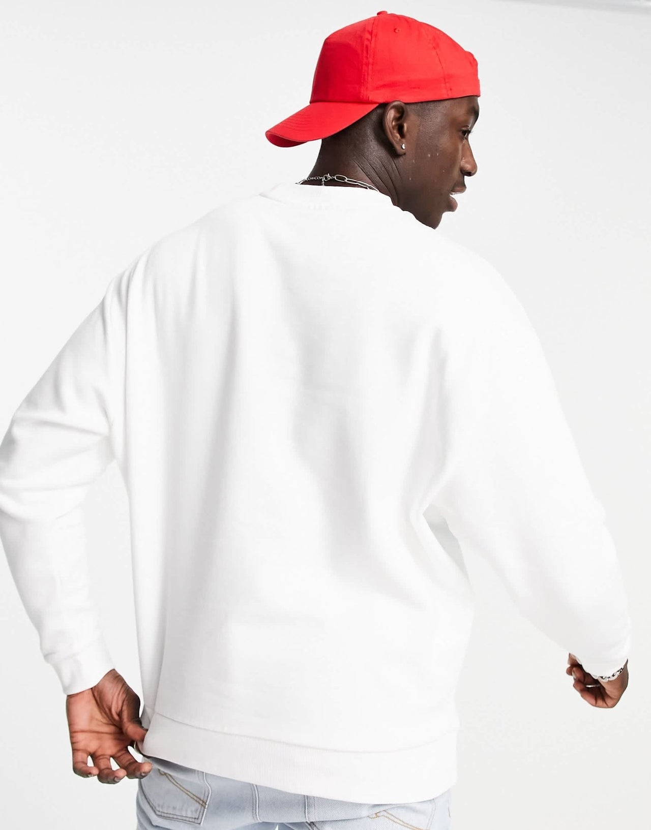 ASOS DESIGN sweatshirt in white - ASOS Sample Sale