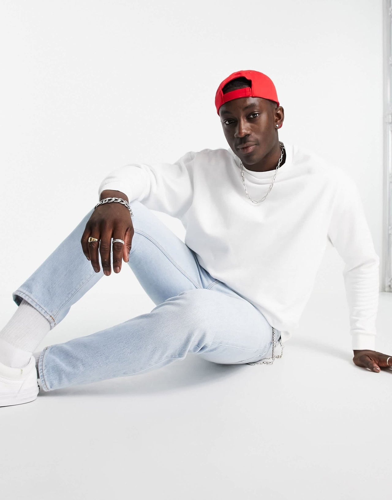 ASOS DESIGN sweatshirt in white - ASOS Sample Sale