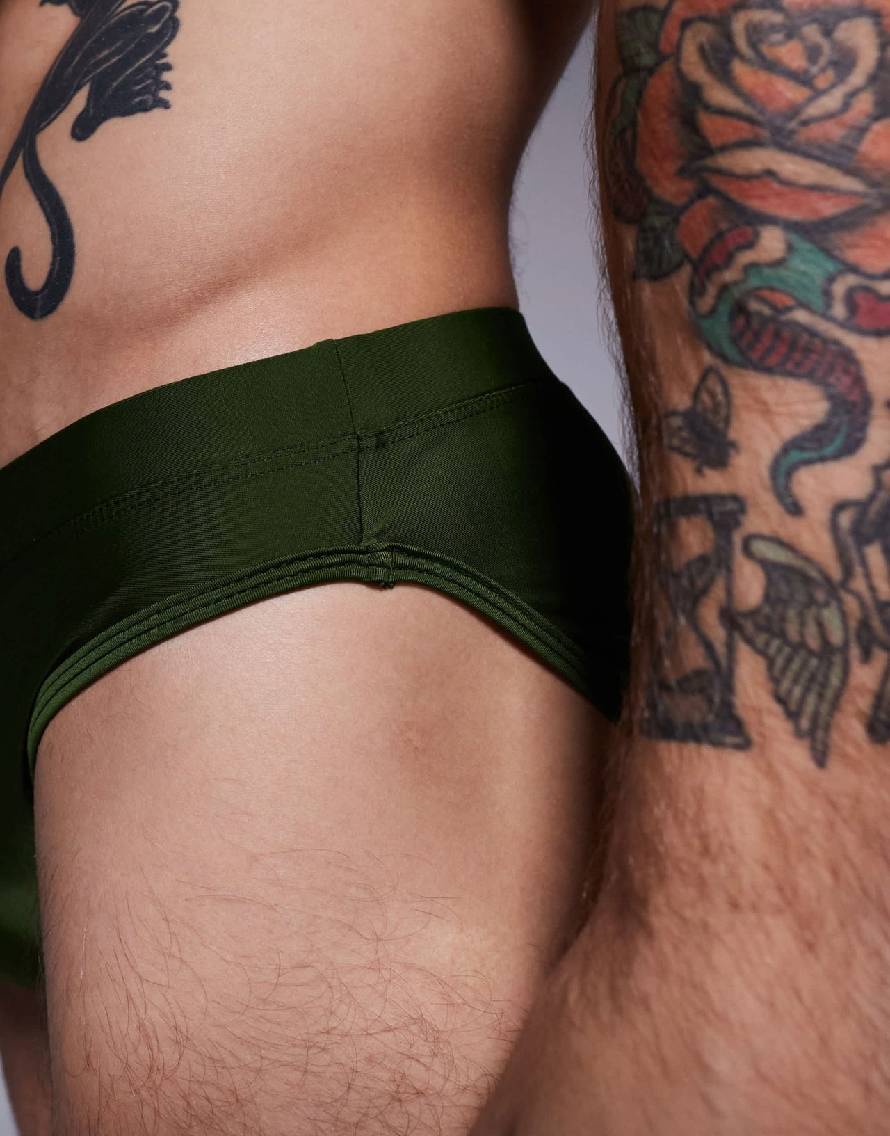 ASOS DESIGN swim briefs in green - ASOS Sample Sale